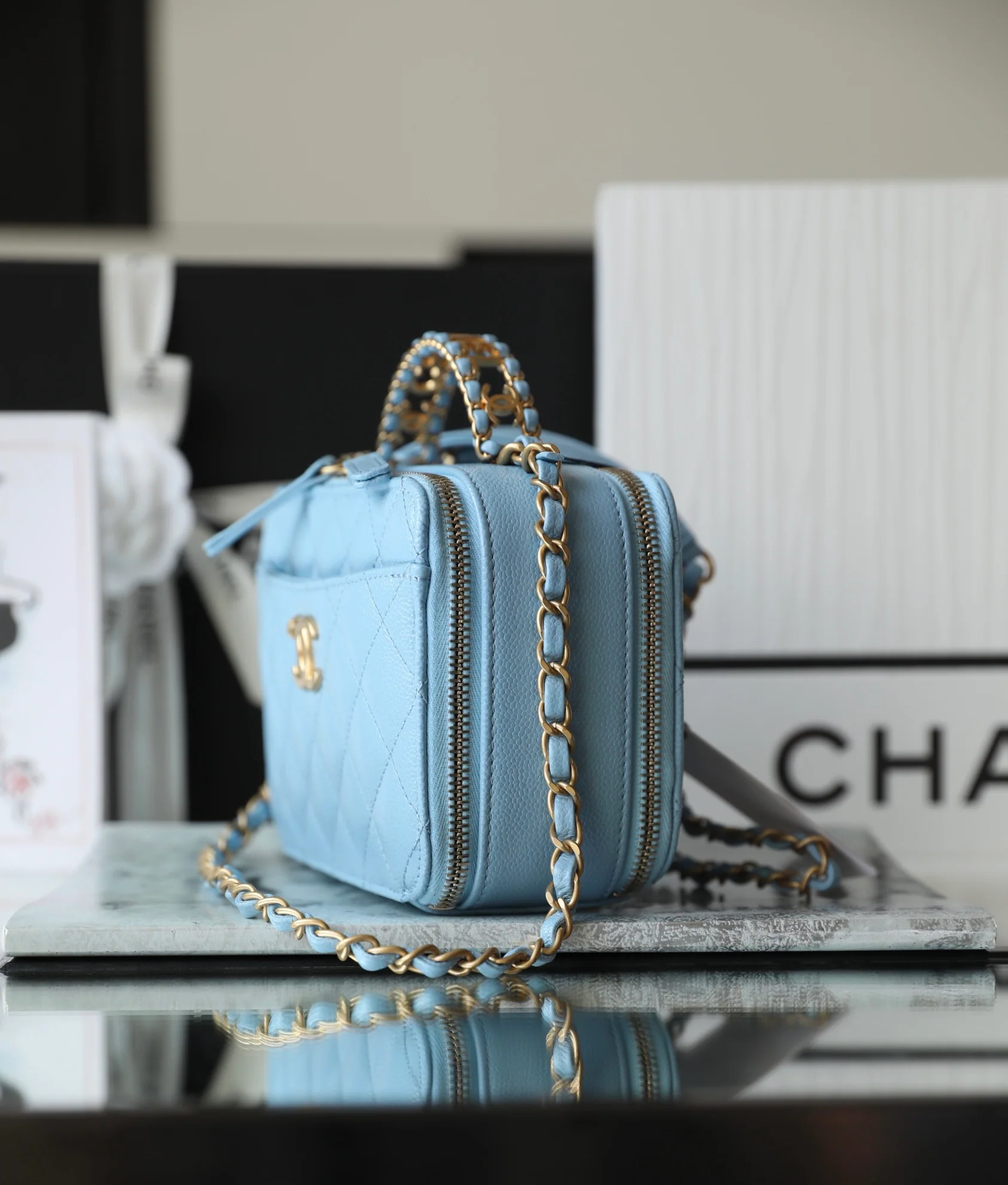 Сумка для фотоаппарата/косметическая косметичка Chanel