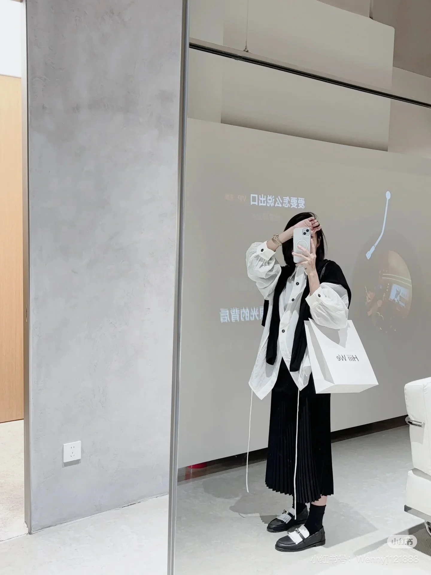 Балетки Hermes 2024 Kelly Buckle Flats - черные