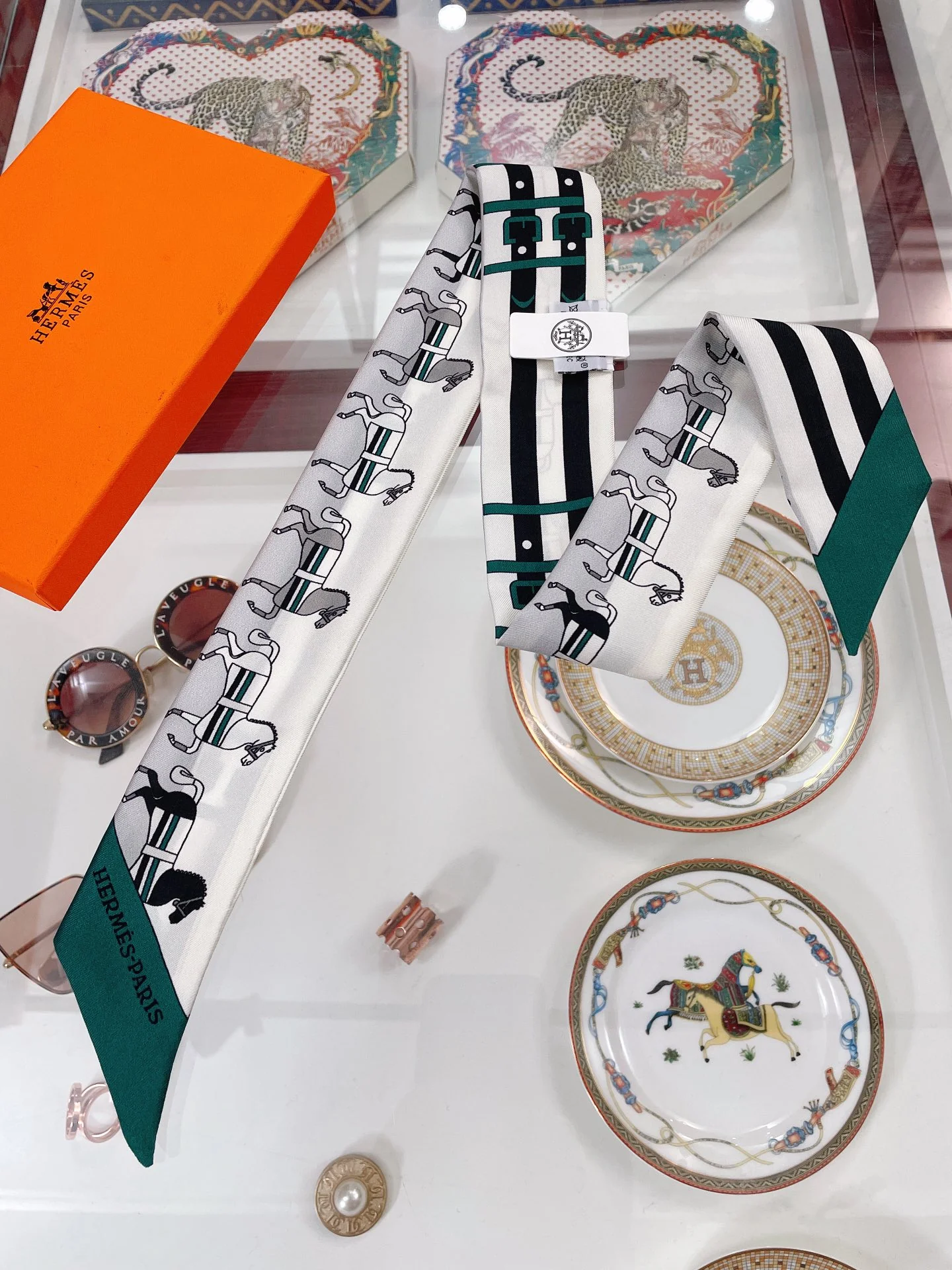 Hermes - Новая коллекция твилли - 5-86 см - 100% шелковый твилл, двусторонний - 1