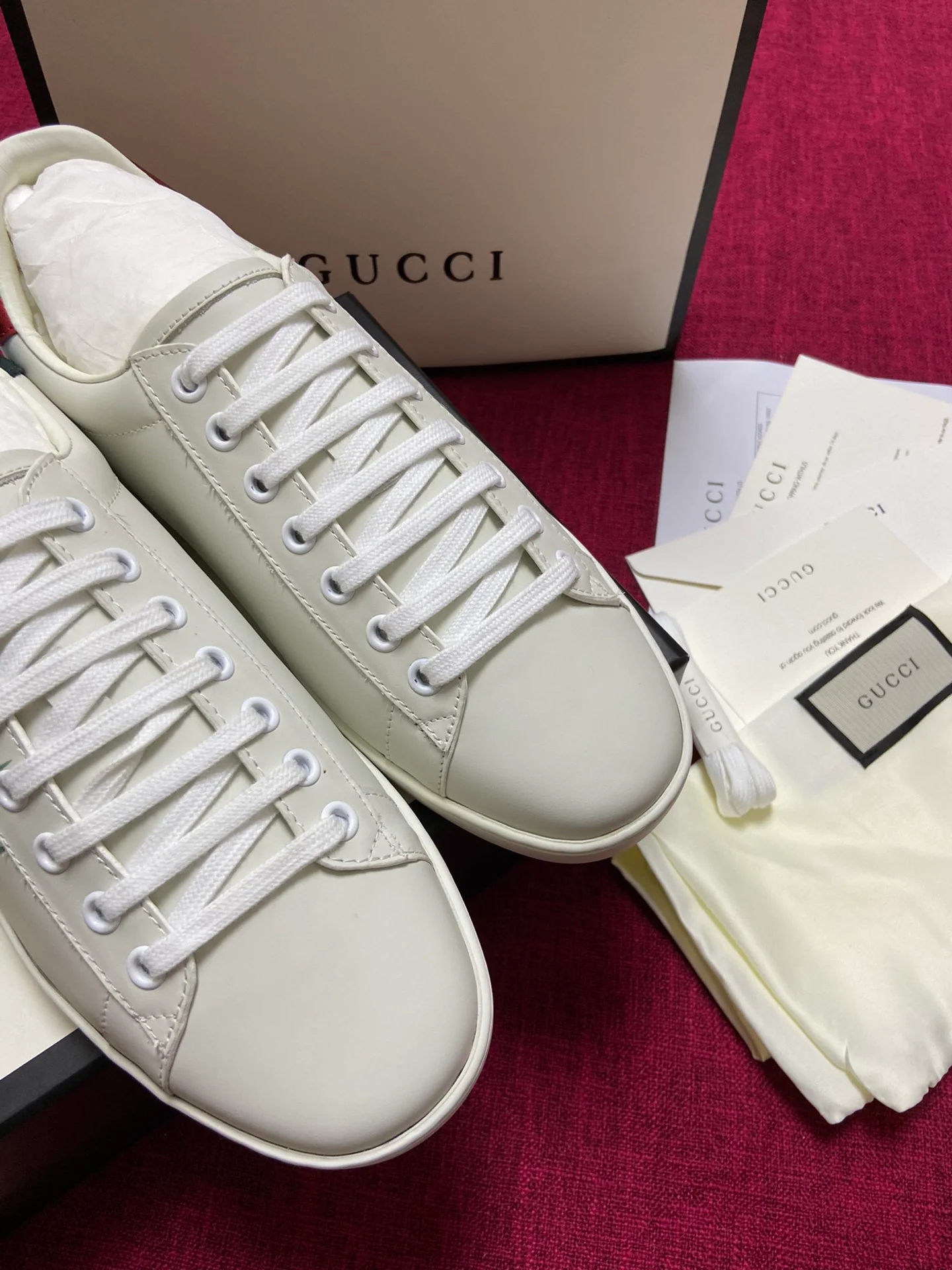 Gucci - Белые кроссовки - Кроссовки - Повседневная обувь - 5