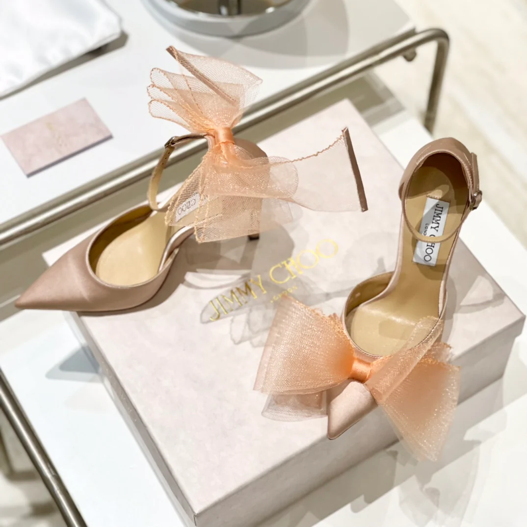 Джимми - 22, Новинка ранней весны - Бант - Туфли на высоком каблуке