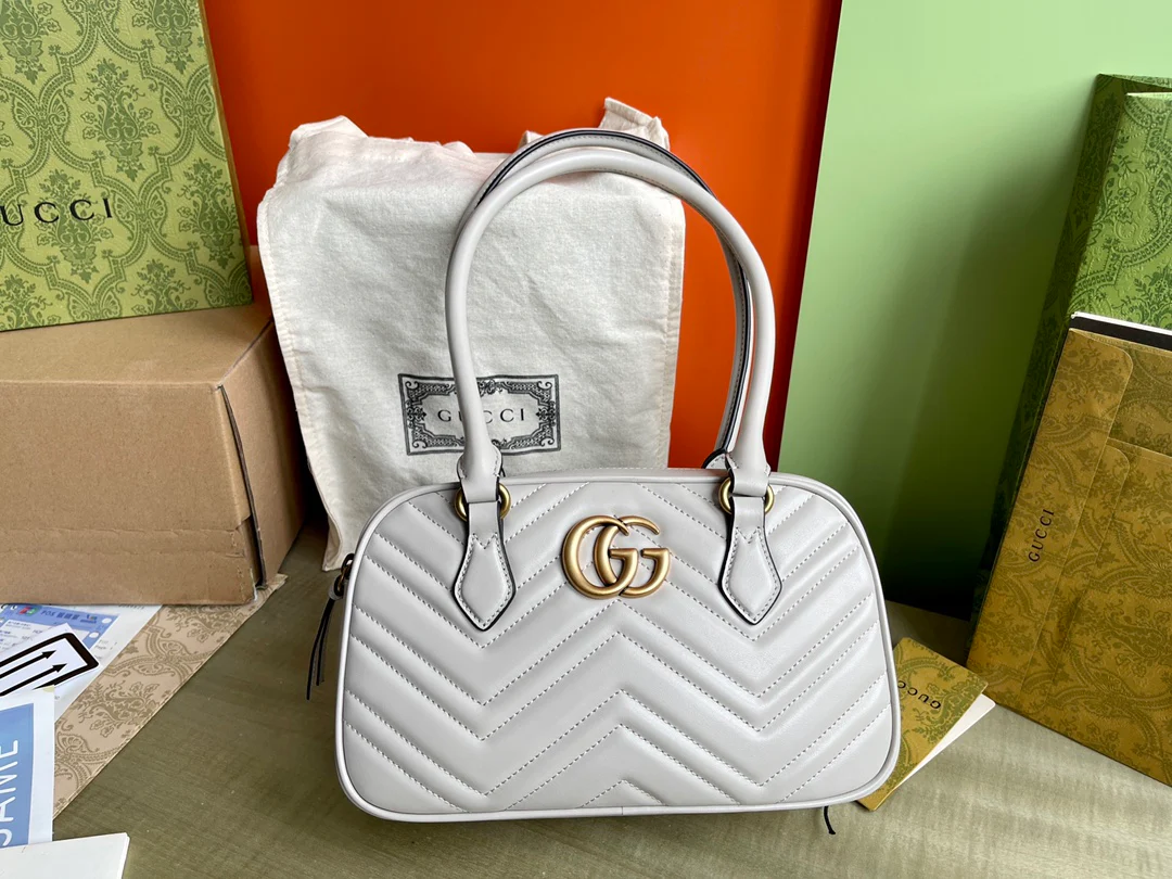 Сумка Gucci Marmont - светло-серая