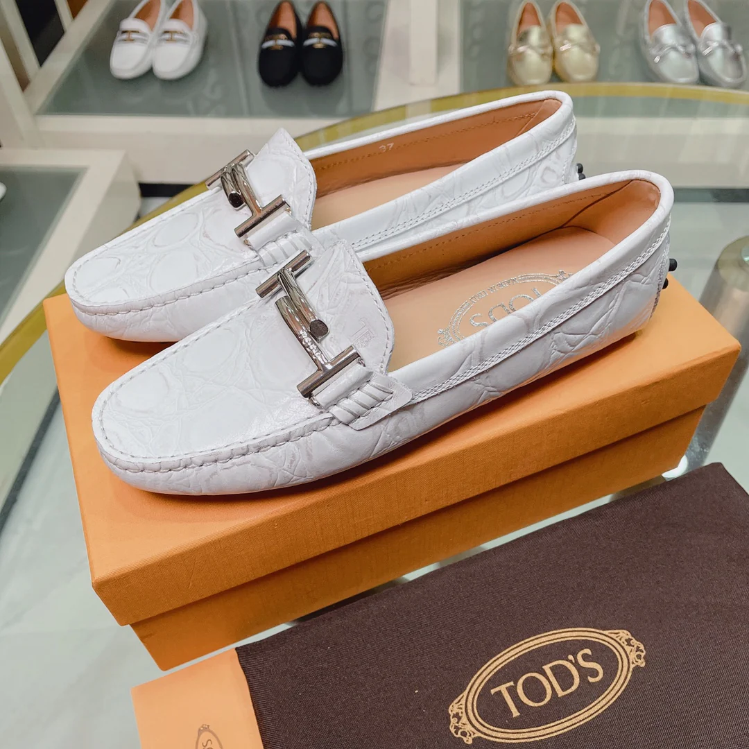 Tods - Дублет из узорчатой ??кожи - Лоферы - Туфли без шнурков
