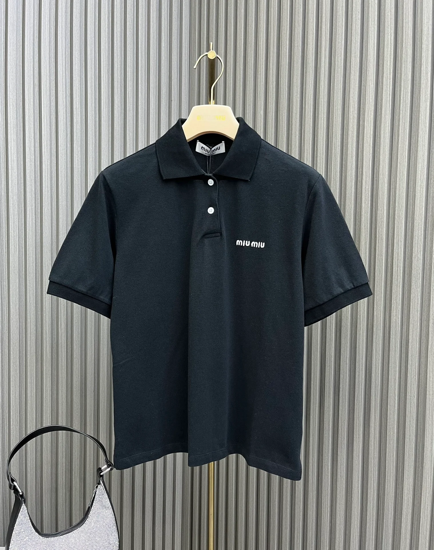 Miu Miu - 2404-24 Новинка: Поло с вышивкой на заказ