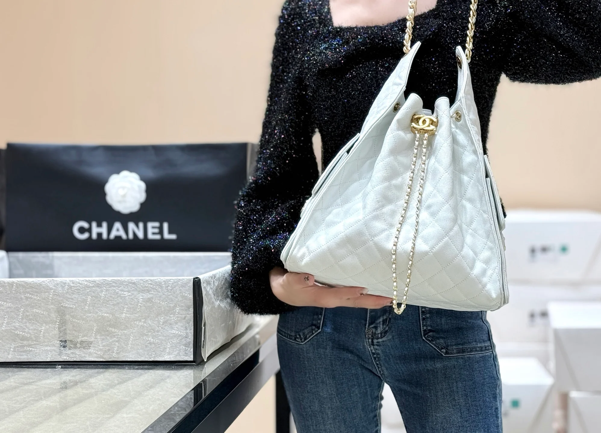 Сумка Chanel 25s 25bag - белая
