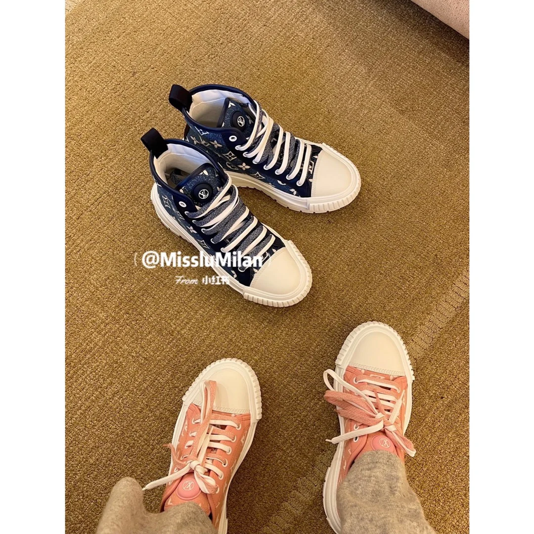 Обувь LV - LV Squad - Низкие спортивные/повседневные кроссовки - Розовые