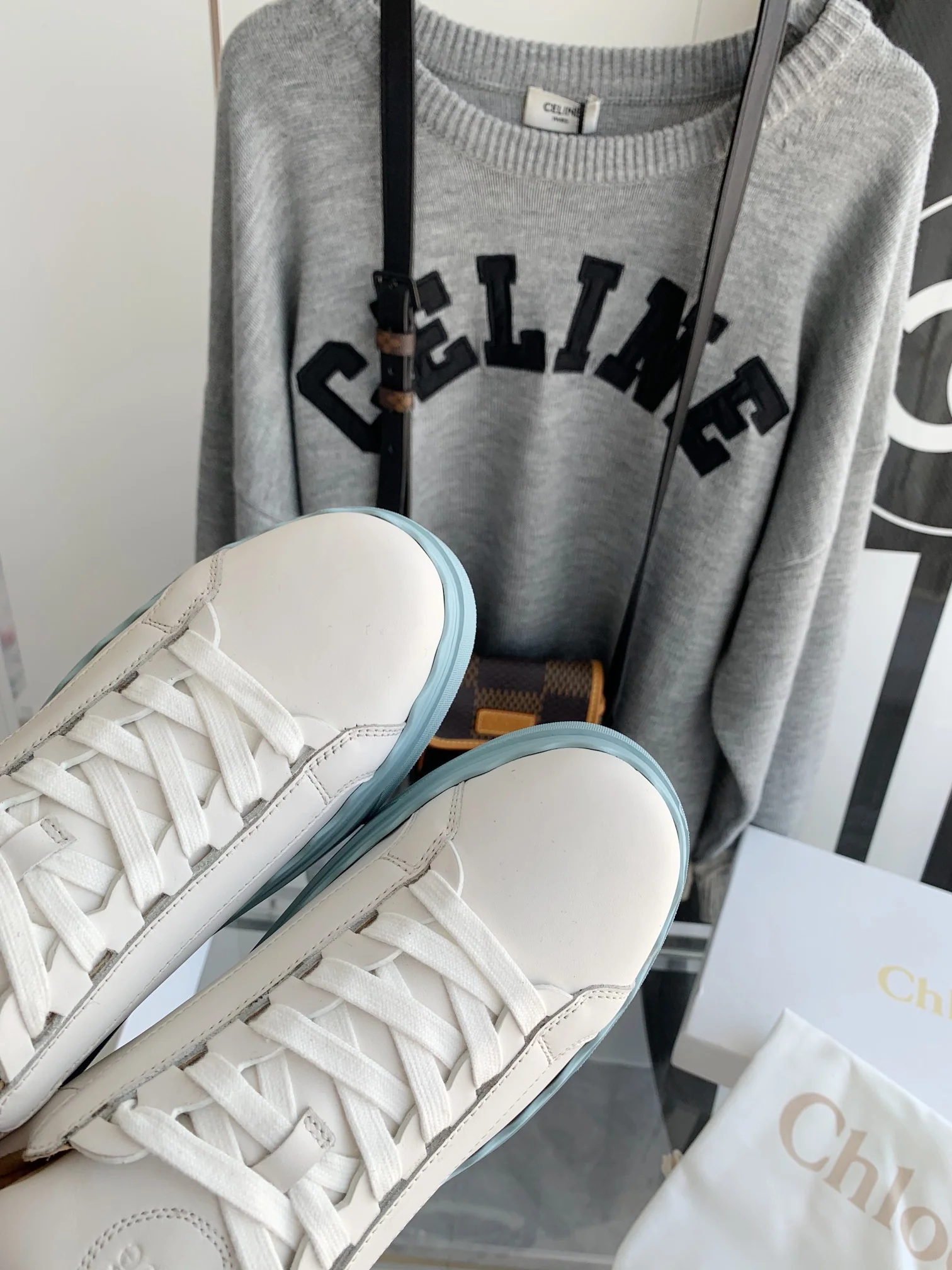 Chloe - Белые кроссовки - Кроссовки на платформе