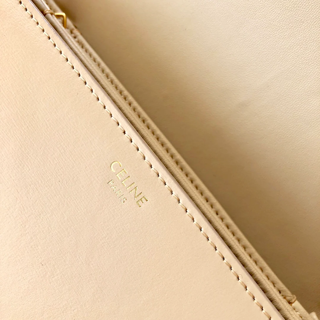 Celine Triomphe Medium Calfkin Nude