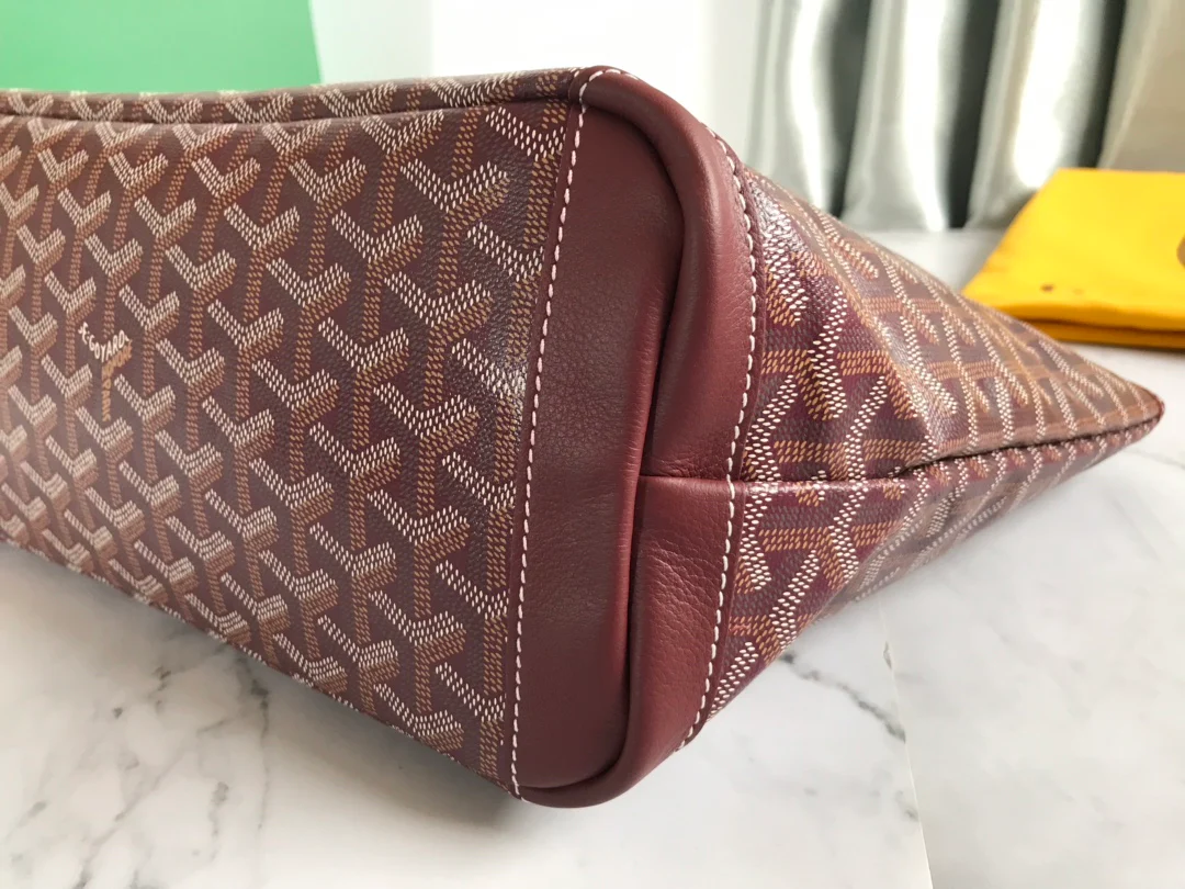 Маленькая сумка-тоут Goyard на молнии - коричневая