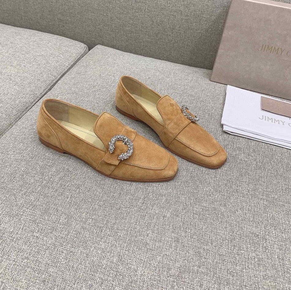 Лоферы Jimmy с пряжкой и стразами - 2 шт.