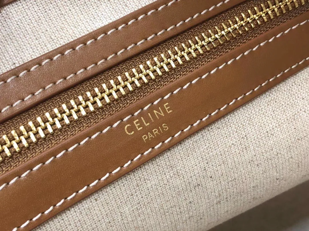 Сумка-тоут Celine e-cabas-triomphe, коричневая.