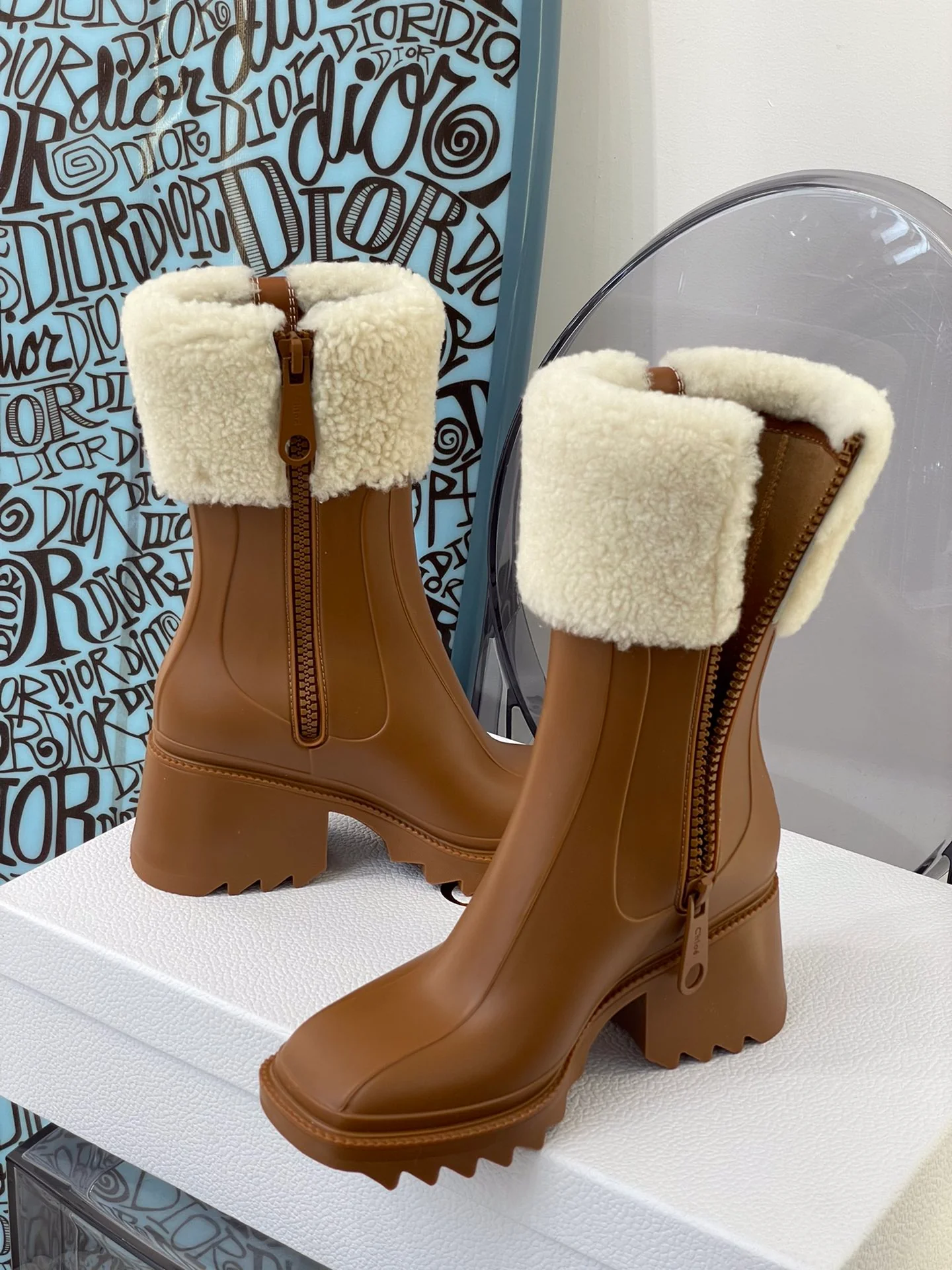 Туфли Chloe - Chloe - Флисовые резиновые сапоги - Верблюжий