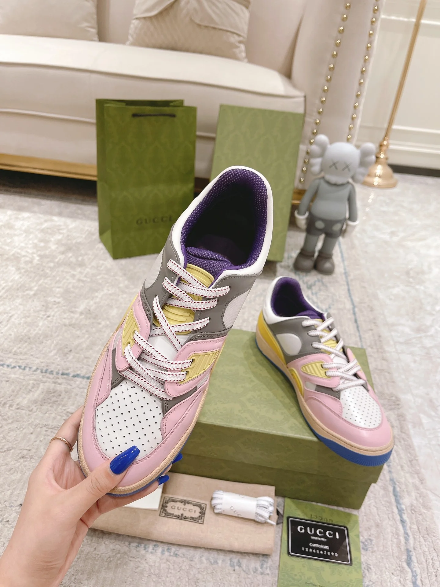 Коллекция Gucci с Недели моды в Милане 2022 — Корзина — Серия кроссовок — Парный стиль