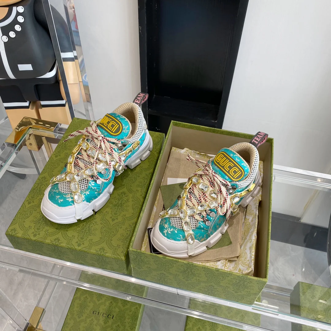 Кроссовки Gucci - Массивные кроссовки - Парный стиль - 1