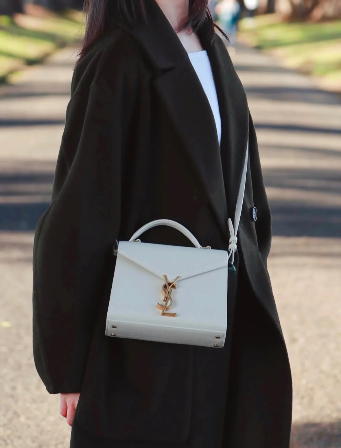YSL Cassandra 20 см, маленький размер, белый