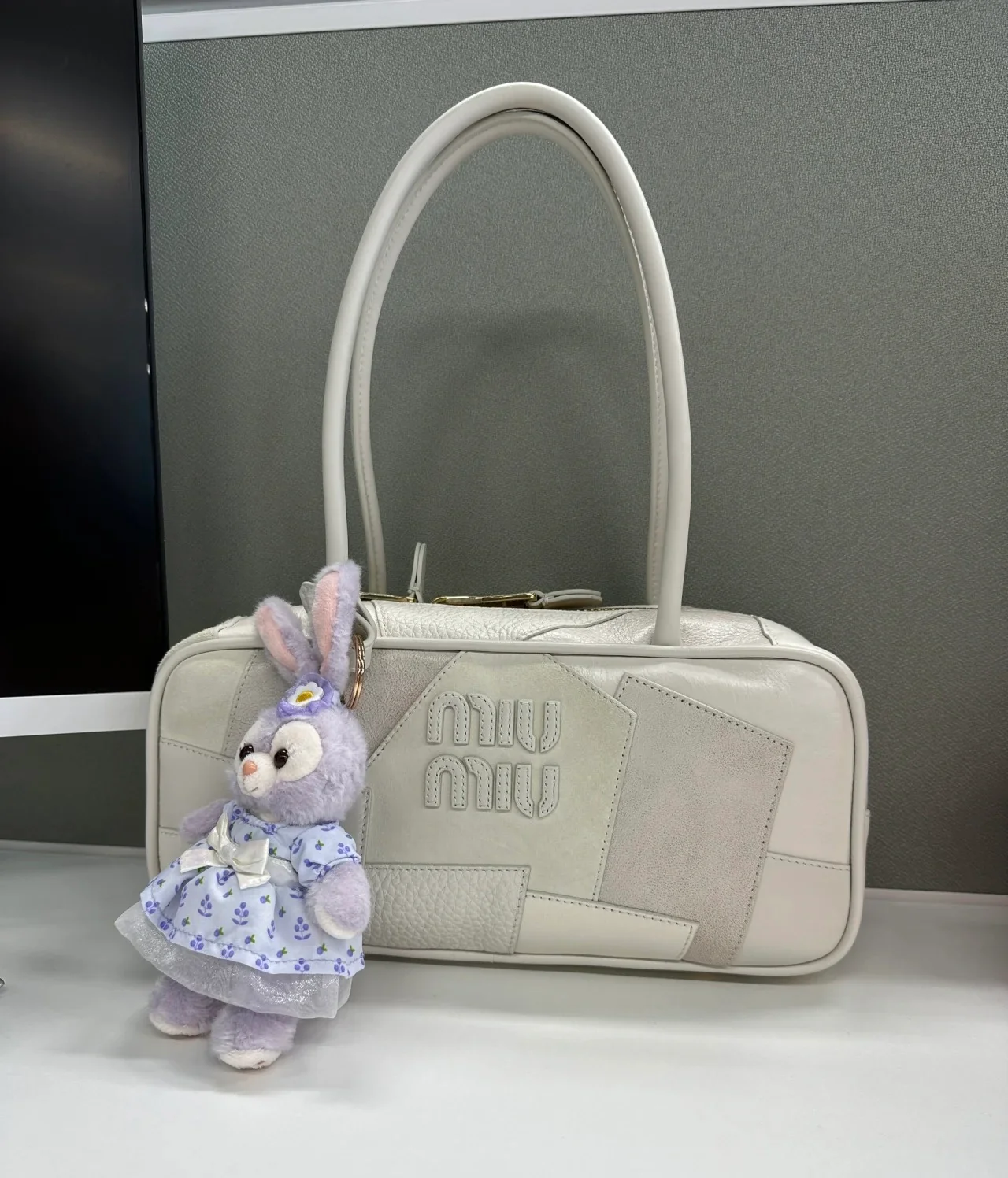 Miu Miu 520 Limited Edition - Кожаная сумка-боулинг в стиле пэчворк - Носите и делитесь