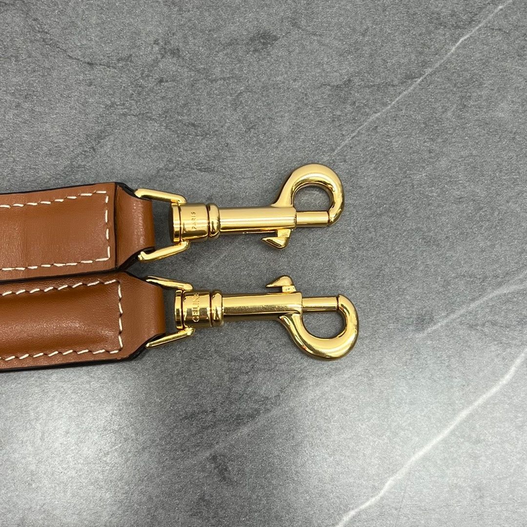 Сумка Celine Box Triomphe - Monogram, коричневая.