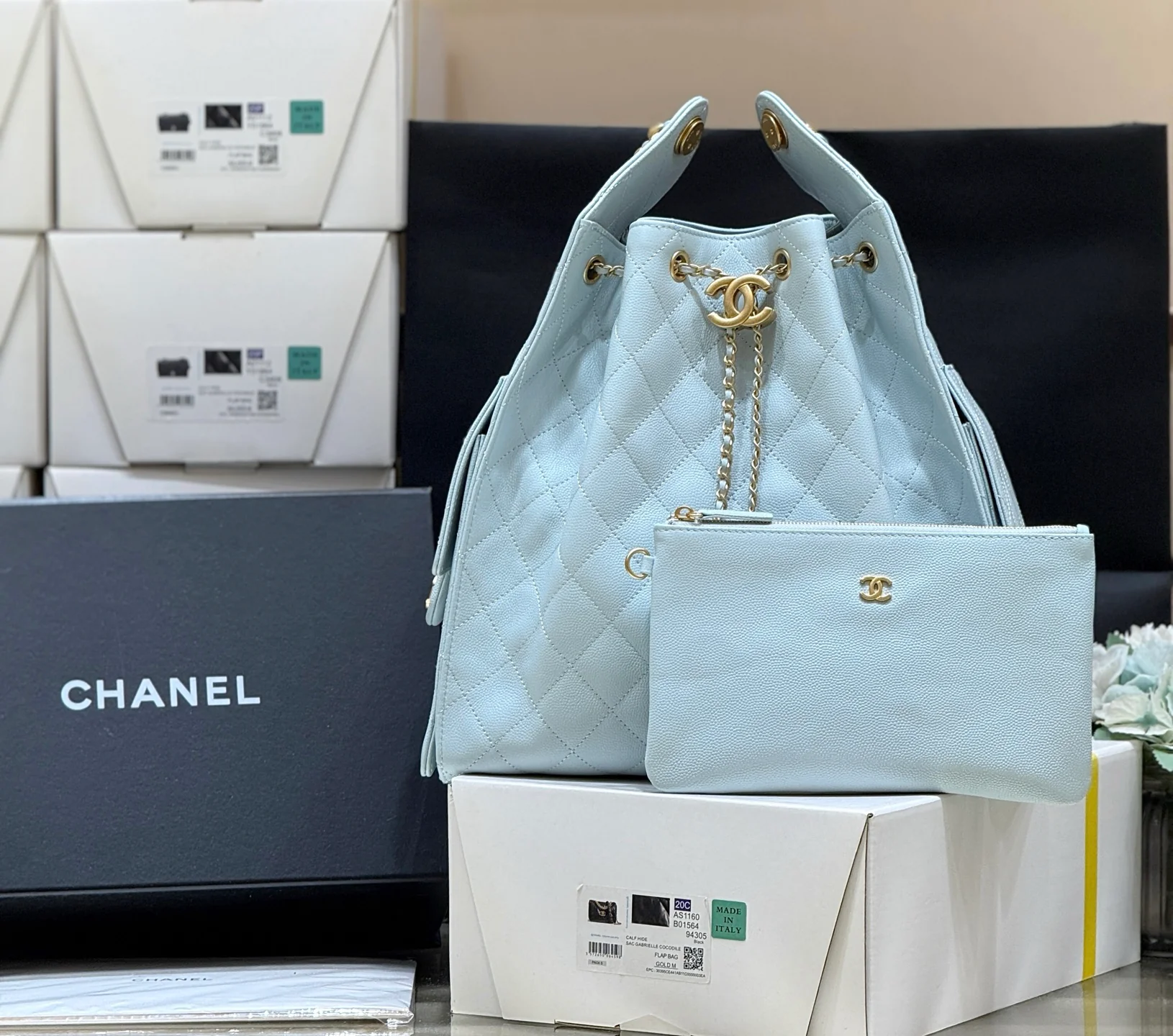 Сумка Chanel 25s 25bag Large - синяя