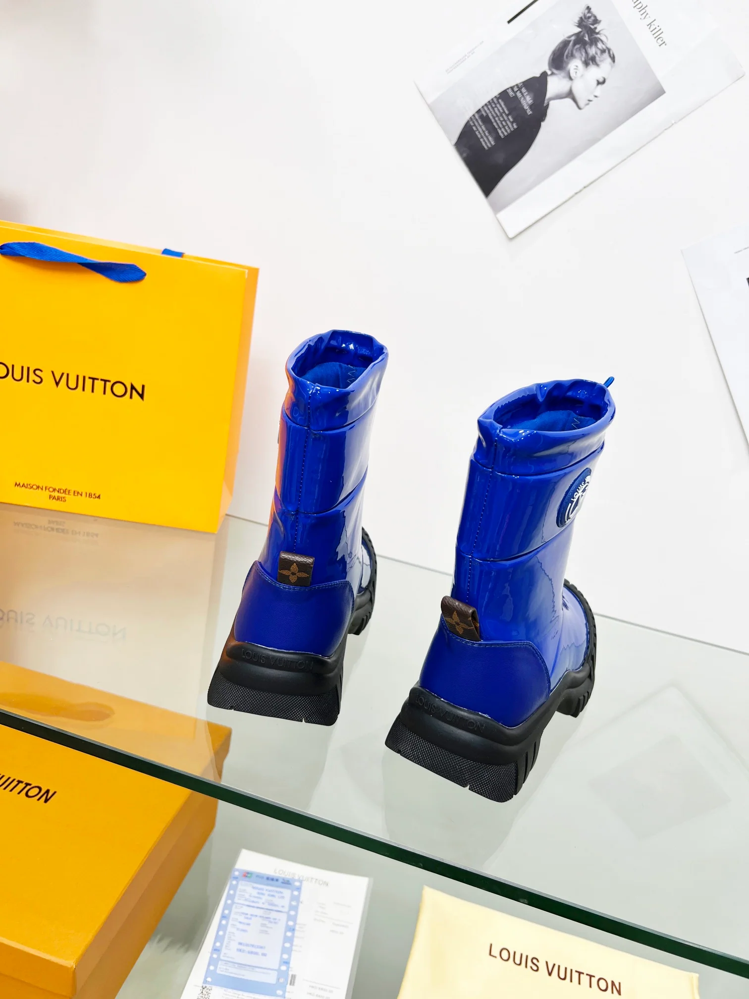 Водонепроницаемые теплые пуховые сапоги LV на толстой подошве