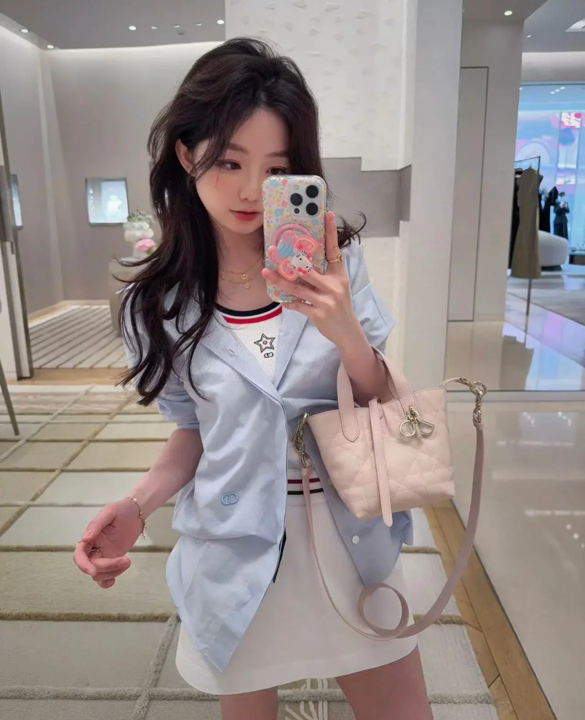 Dior Toujours вертикальный мини-розовый