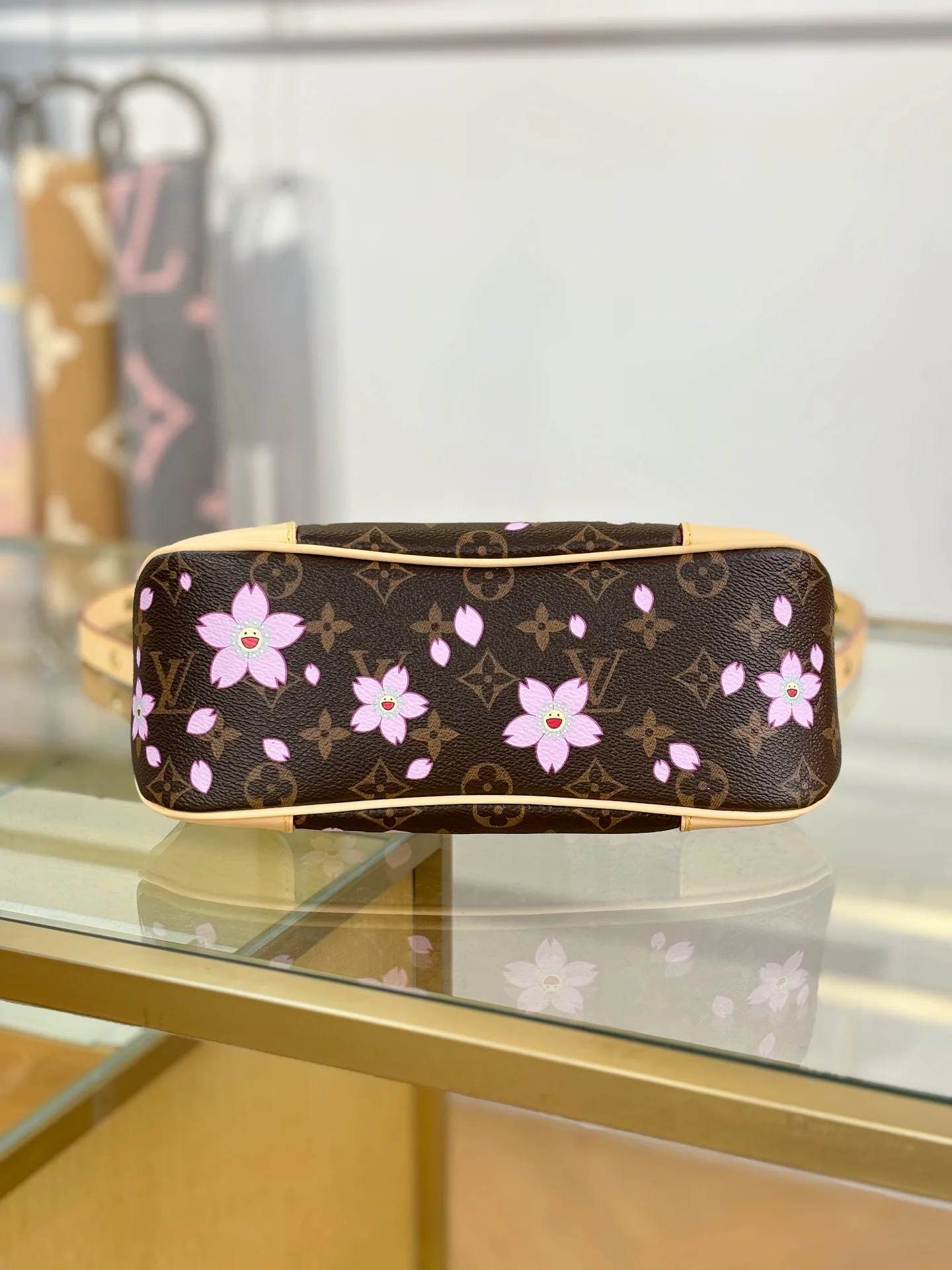 LV-mb163c-tm-boulogne-handbag-small-cherry blossom style