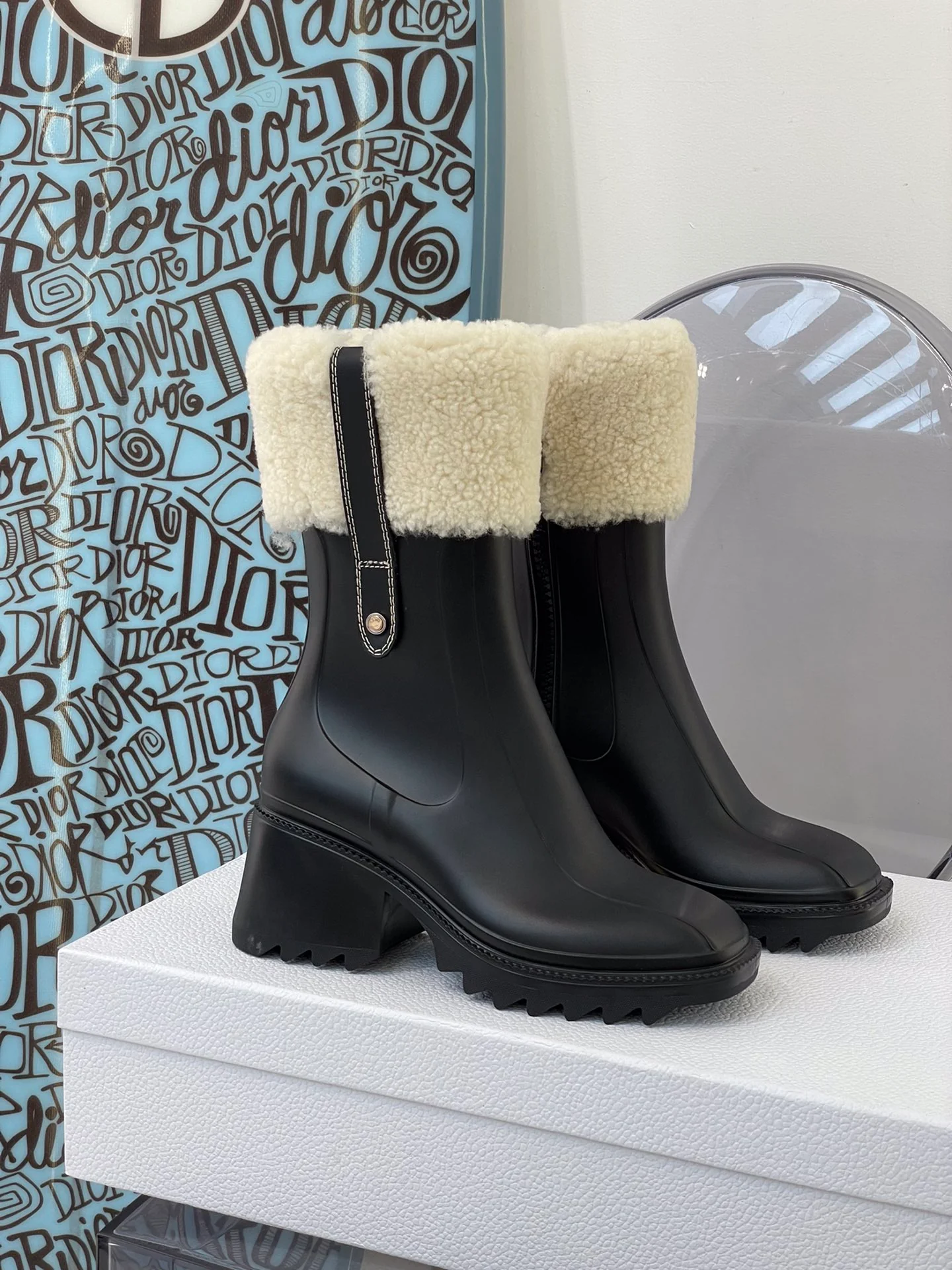 Обувь Chloe - флисовые резиновые сапоги Chloe