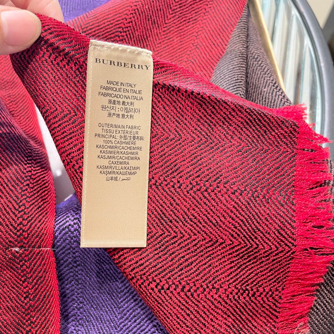Кашемировый шарф Burberry - 45 см - 190 см - 1