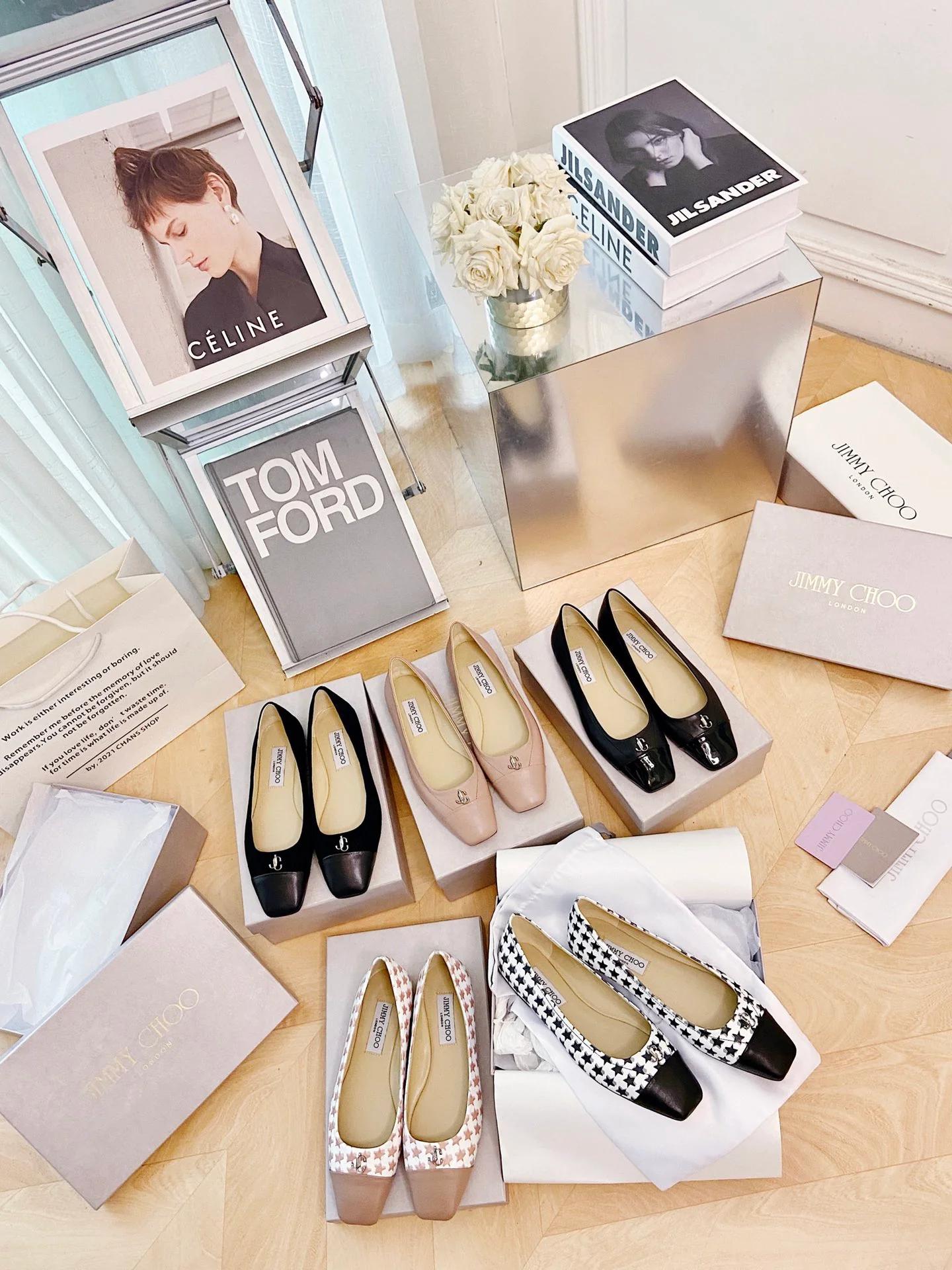 Ретро-балетки Jimmy с квадратным носком