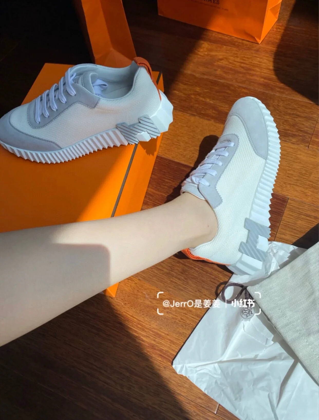 Повседневные туфли Hermes 2024 - Серые - 1