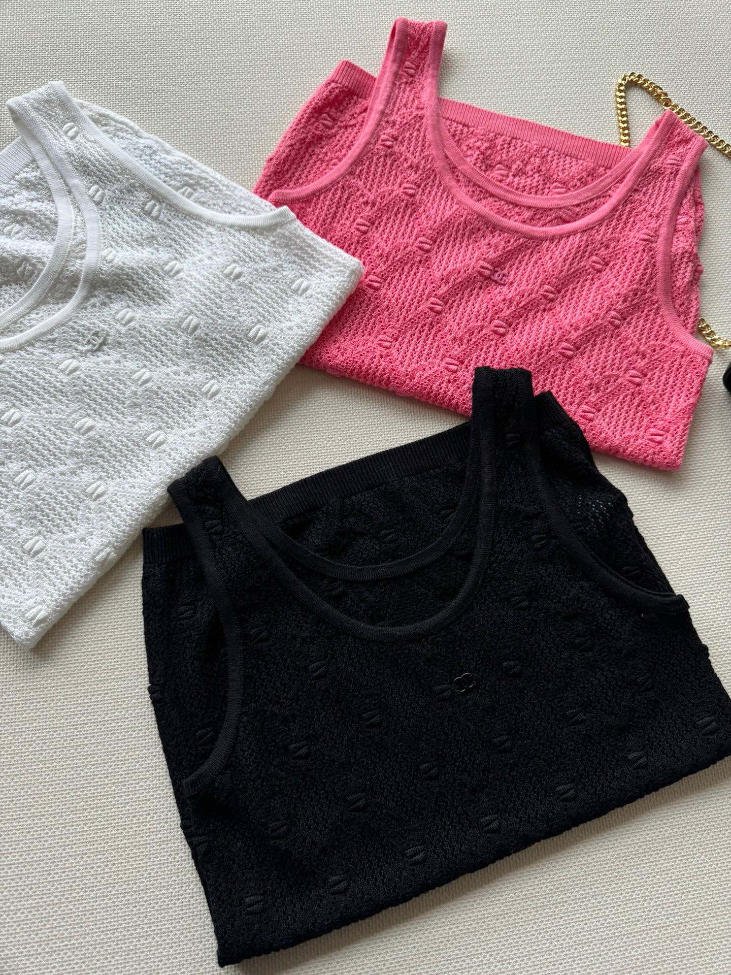 Жилет в стиле Chanel - 2403 - Новый жилет - Черный