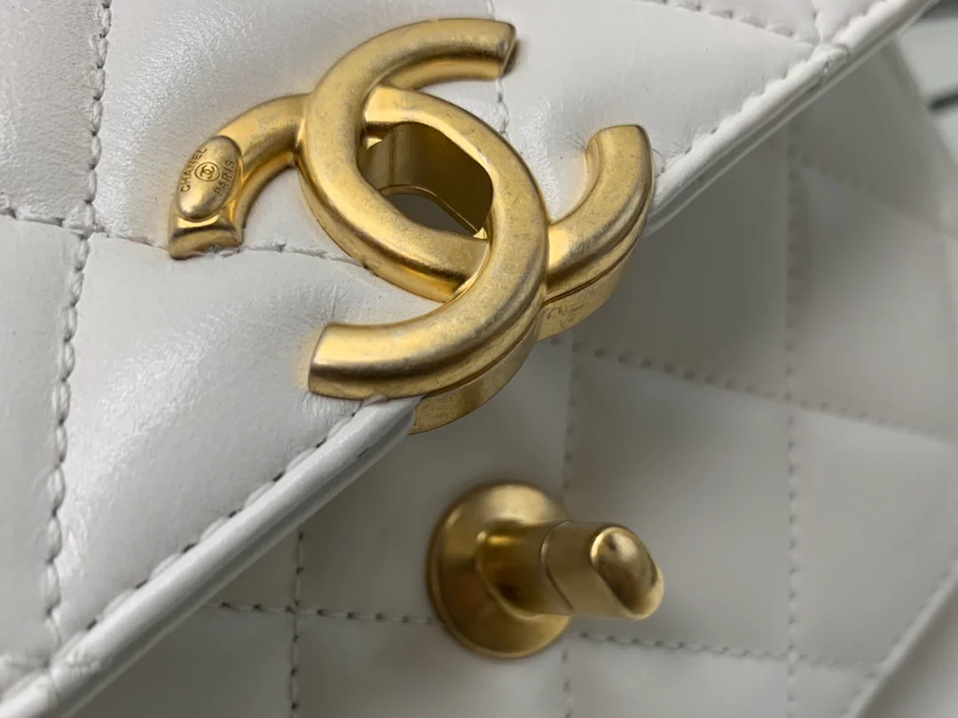 Сумка Chanel Double Gold Ball Flap Bag - 19 см