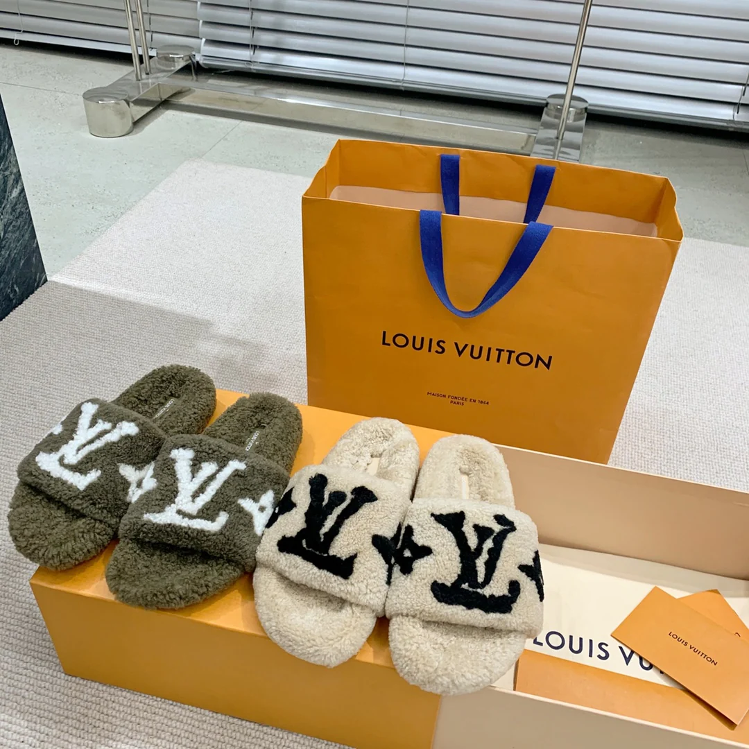 Тапочки LV Paseo Comfort Series с мехом 
