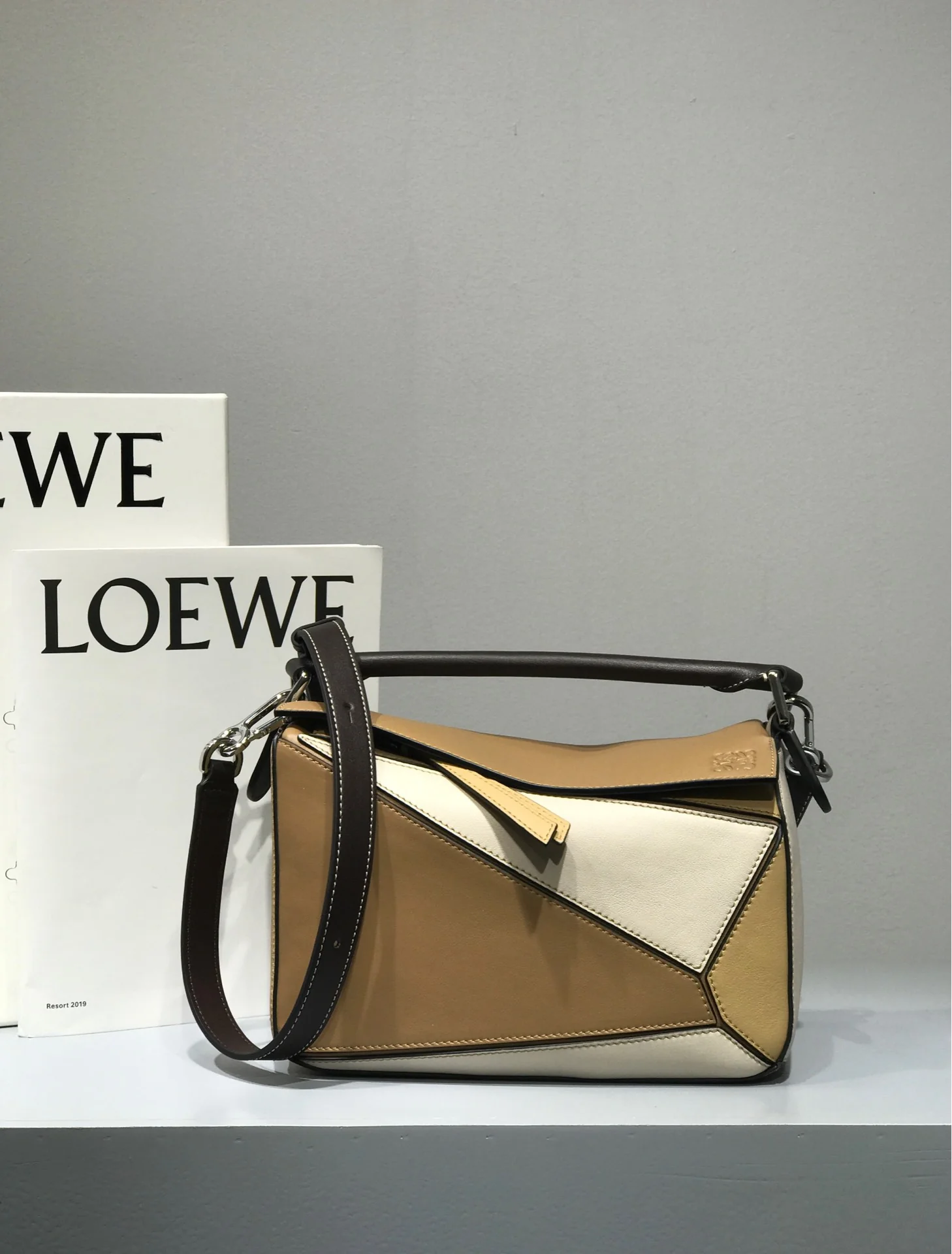 Новая сумка Loewe Puzzle Bag 2019 года из телячьей кожи - размер S 1.