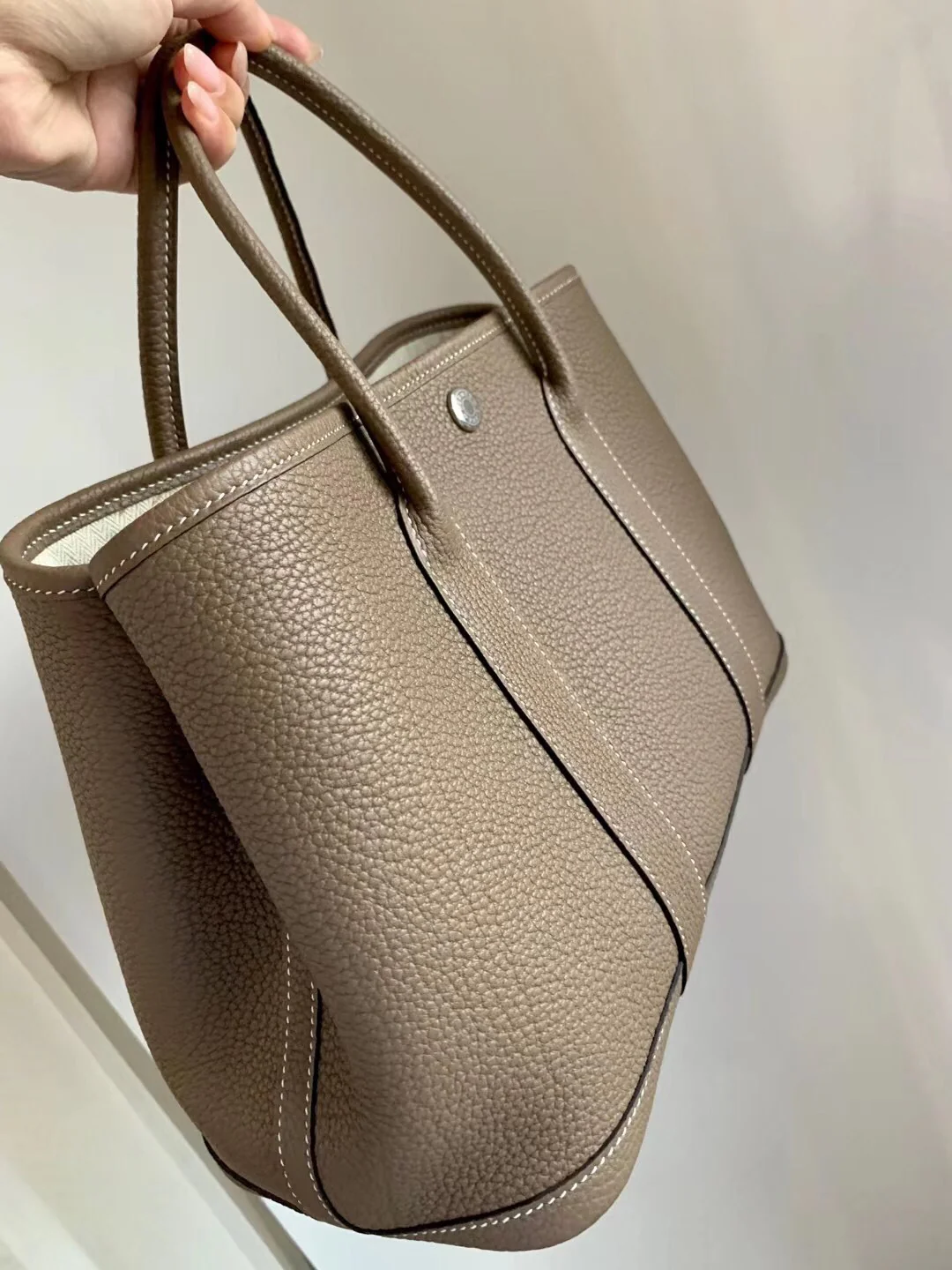 Hermes Garden Party 30 - Слоново-серый