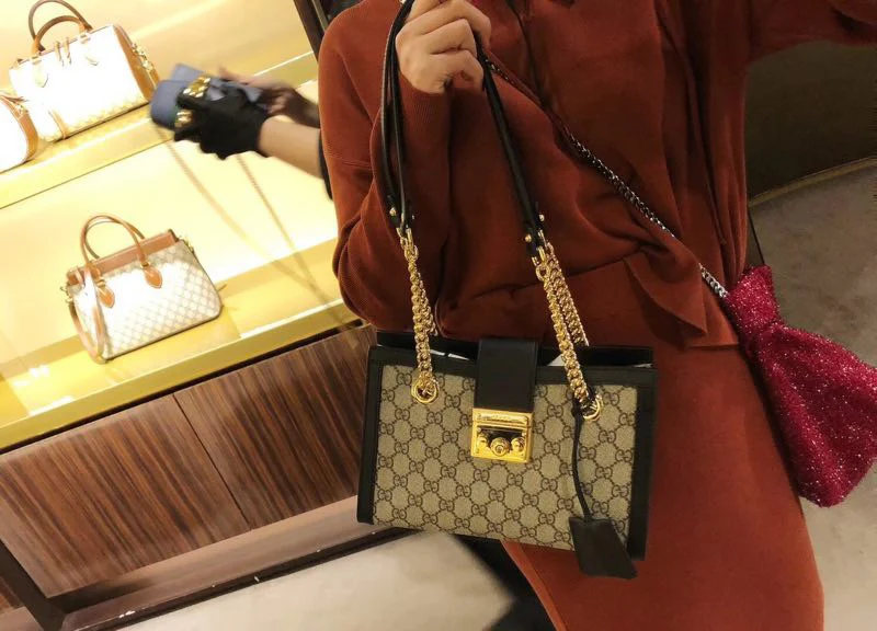 Маленькая сумка-тоут Gucci с замком - 1 шт.