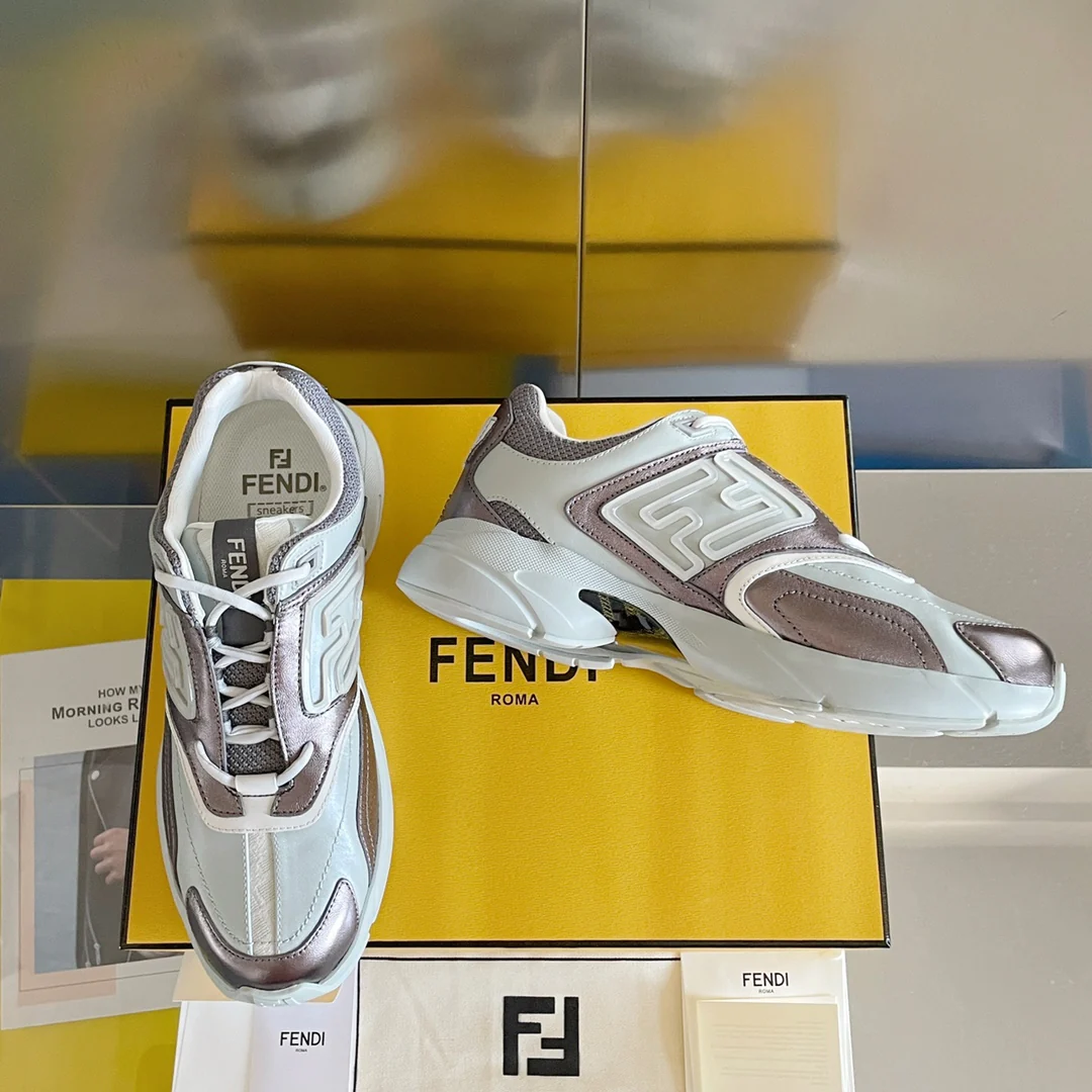 Кроссовки Fendi - Парные - Серые