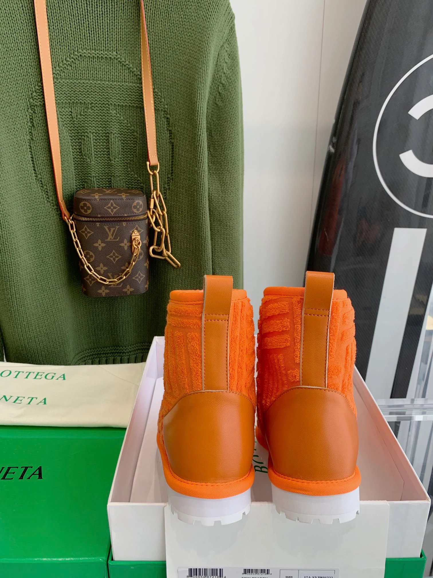 BV - Флисовые низкие сапоги - Оранжевые