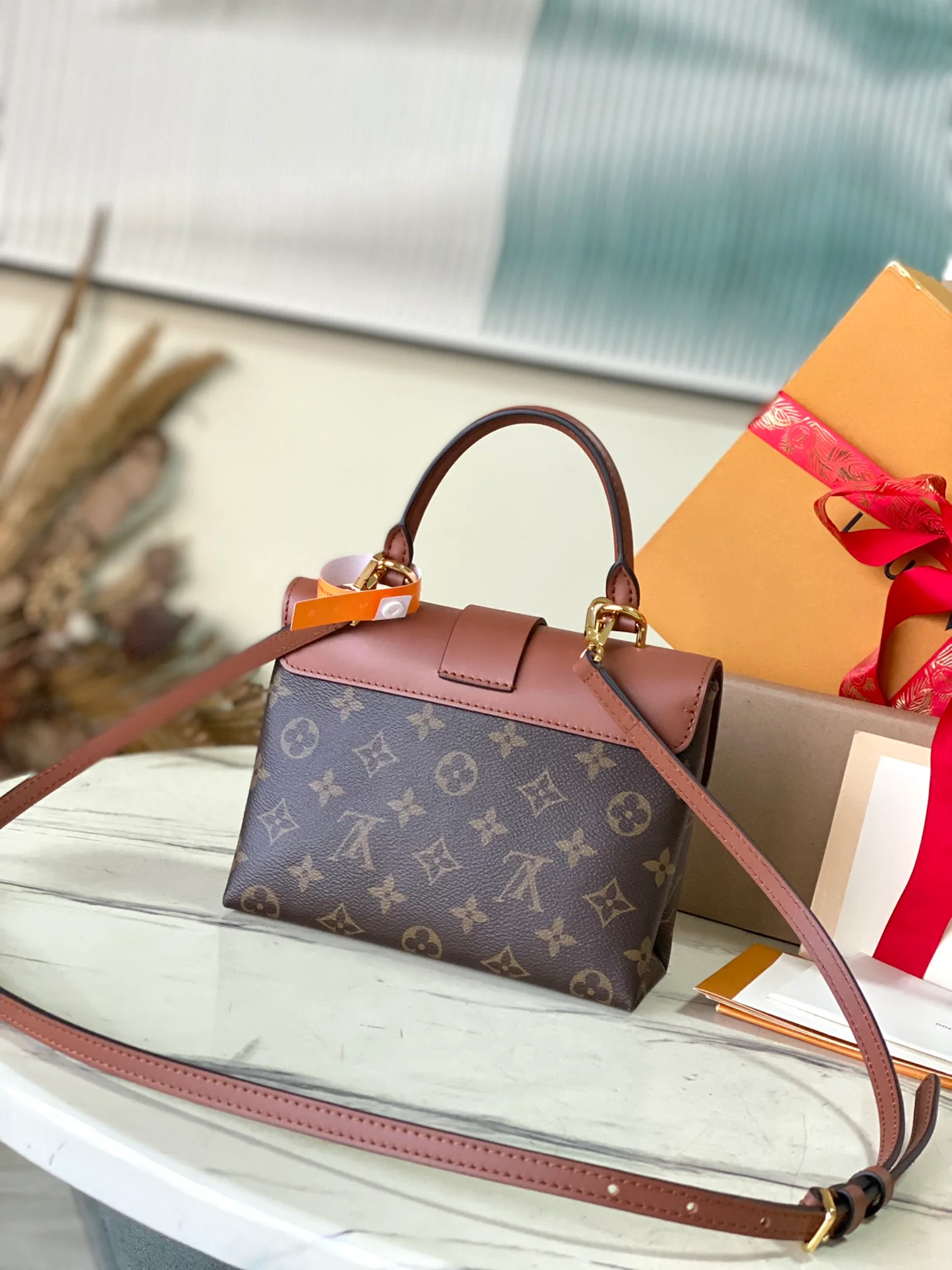 m44654-LV-locky-bb-shoulder bag-handbag-caramel color