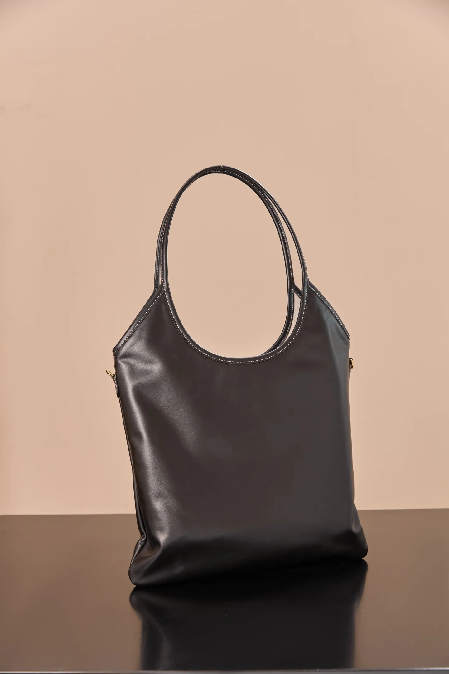 Сумка-тоут Miu Miu-5bq231m980-??? Большая, черная кожа