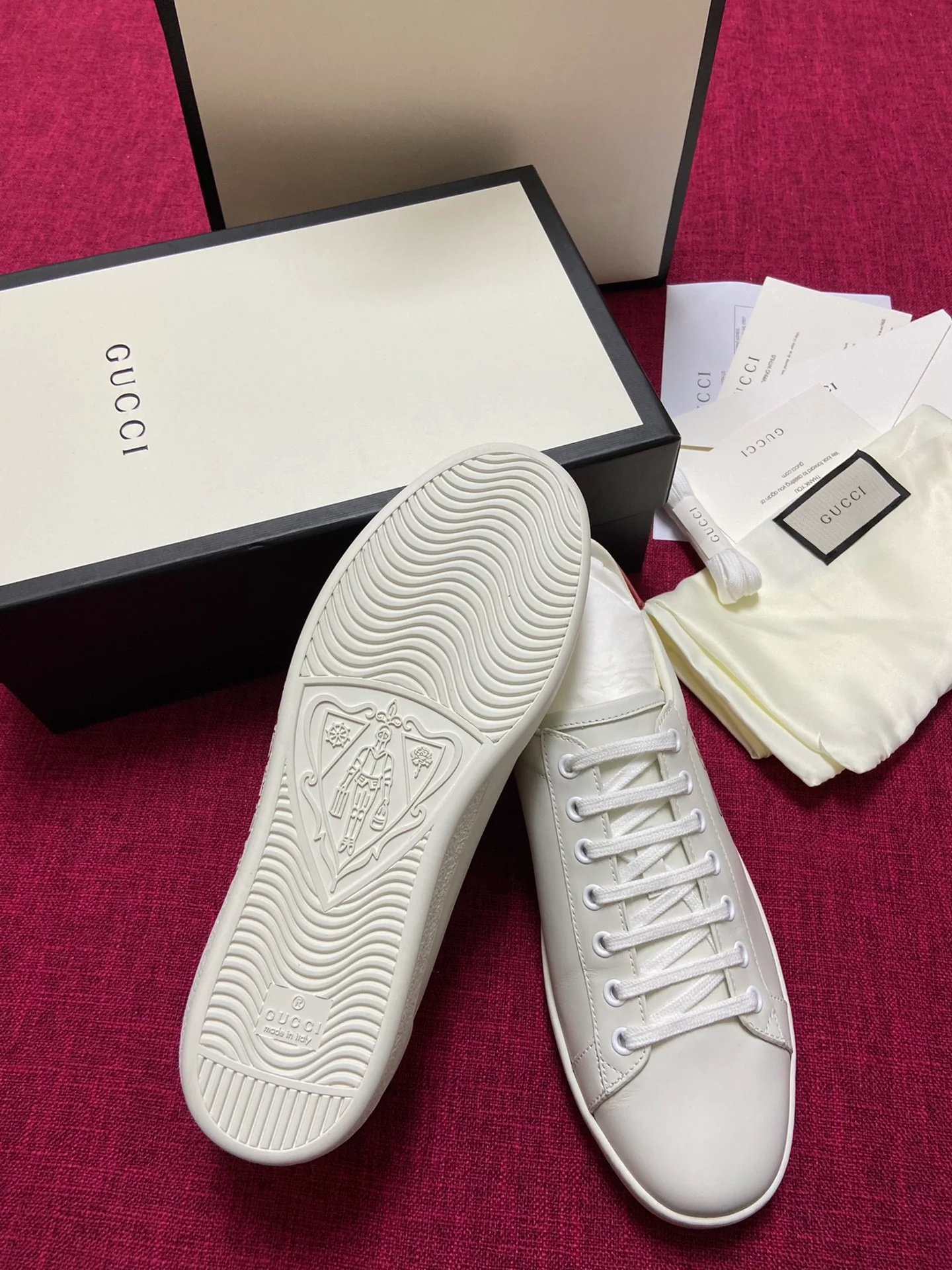 Gucci - Белые кроссовки - Кроссовки - Повседневная обувь - 6