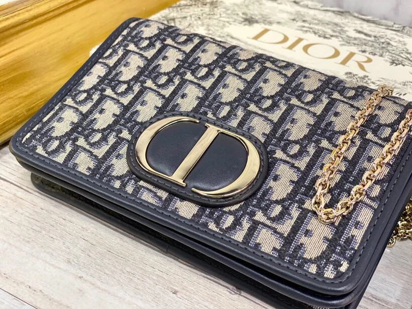 Dior 30 Montaigne - Клатч/поясная сумка ?два в одном? - Темно-синяя монограмма