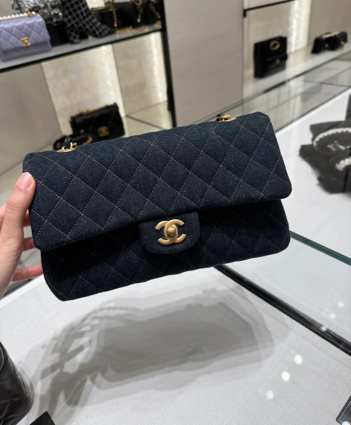 24c-cf-Темно-синий деним 25 см