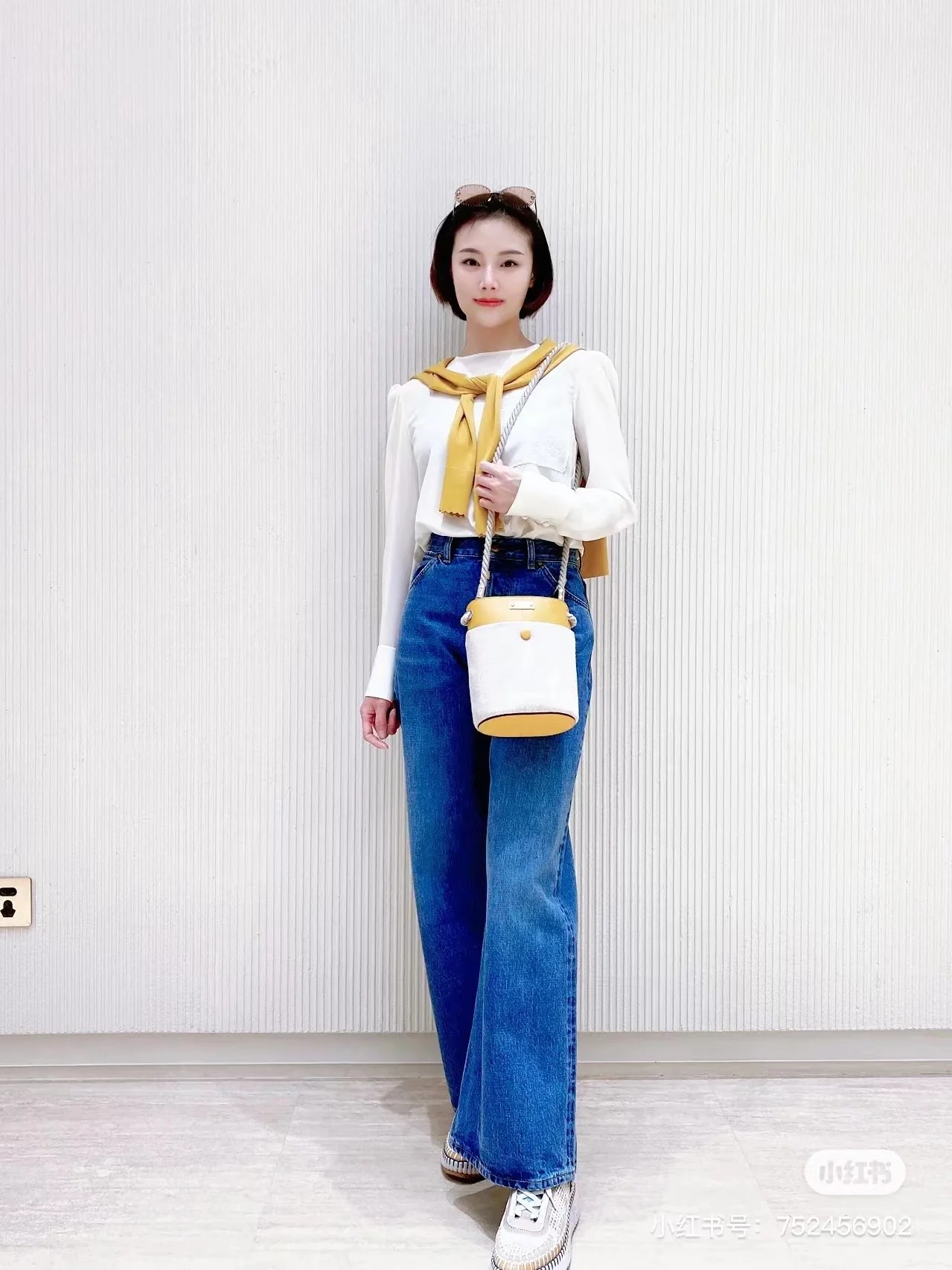 Сумка-ведро Chloe-key - желтая