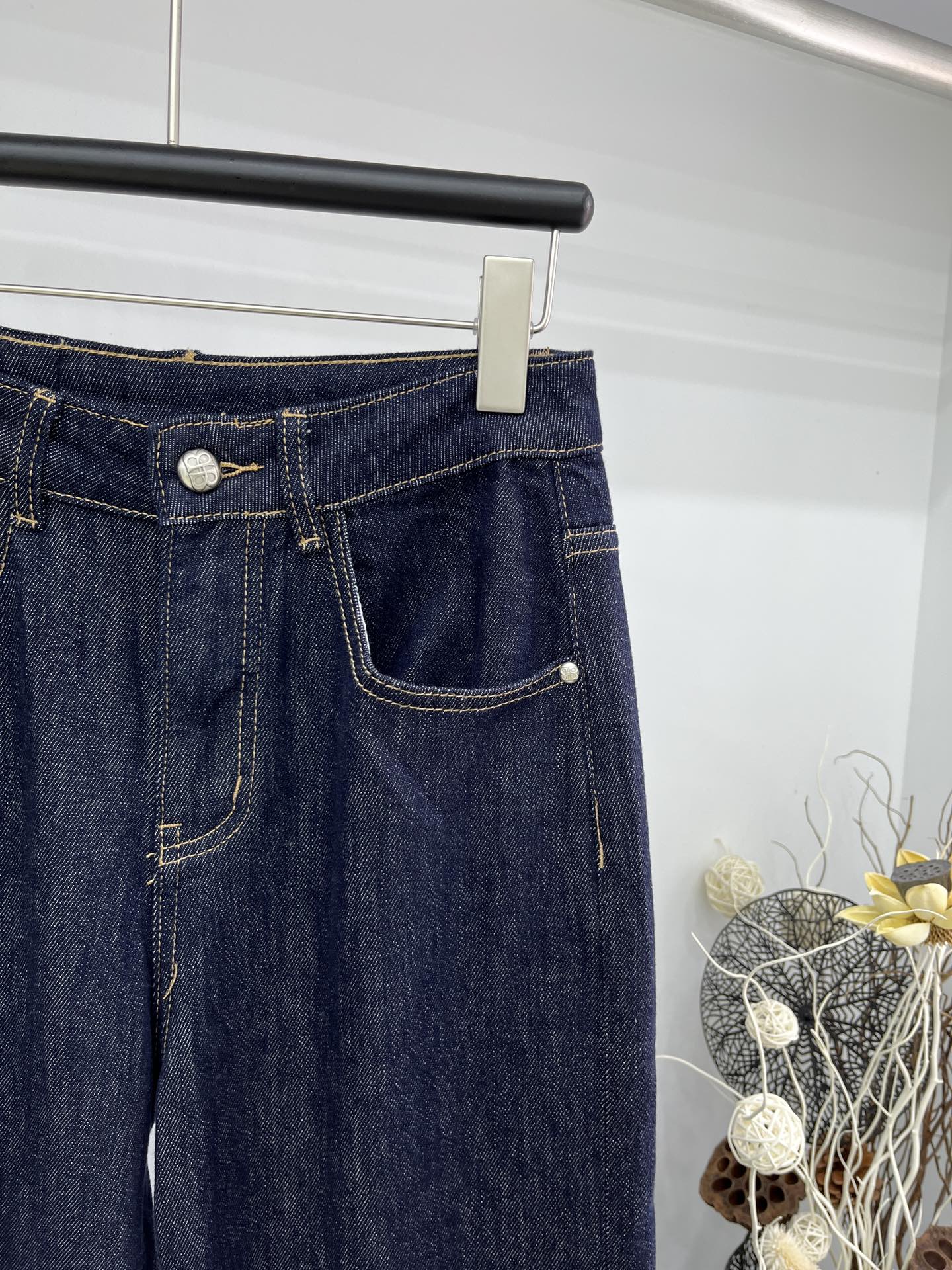 Balenciaga - 2404 - 24ss Новая ретро-модель джинсов из выстиранного денима для ранней весны