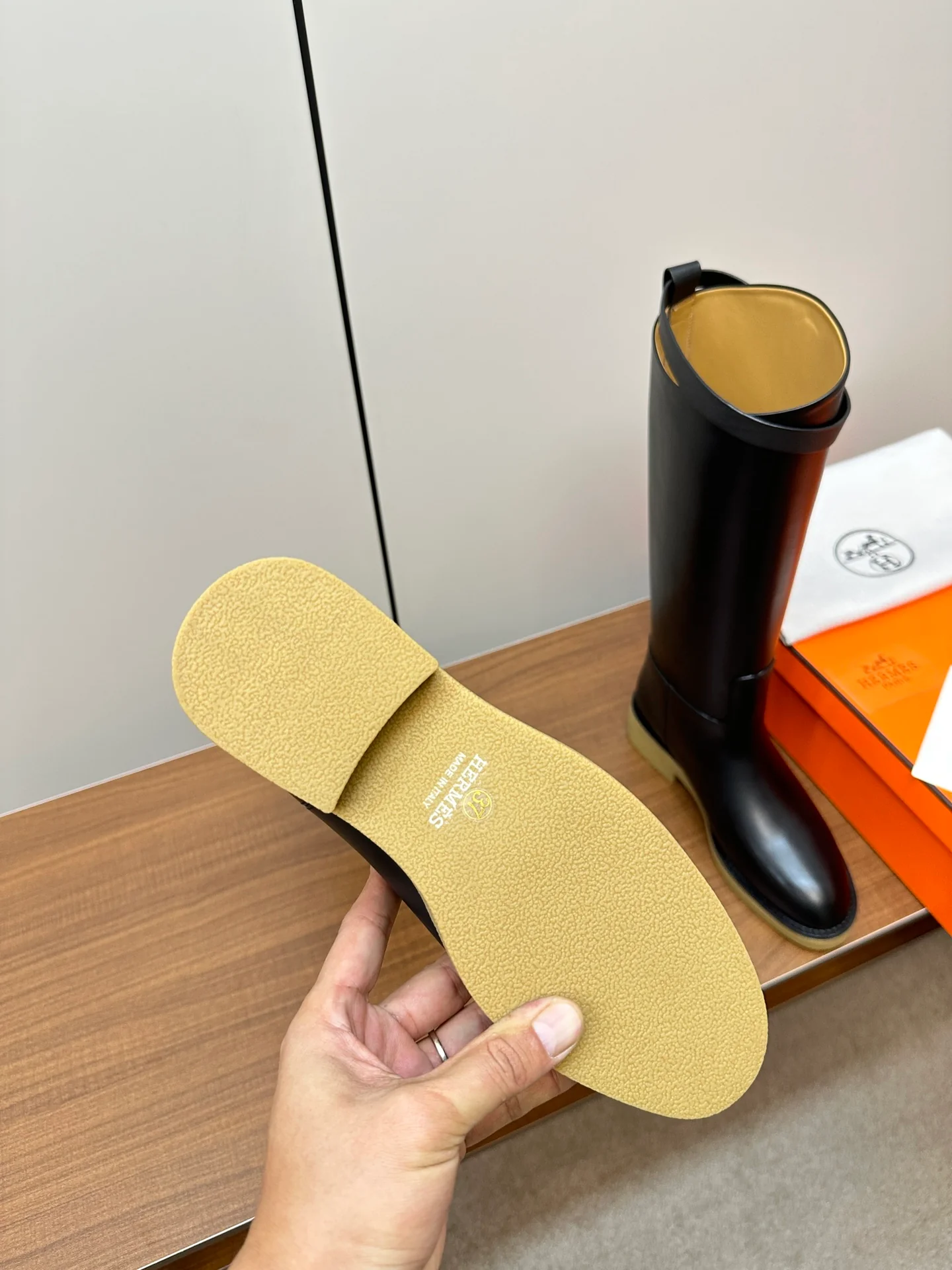 Сапоги для верховой езды Hermes Kelly Jumping Lock-on - черные