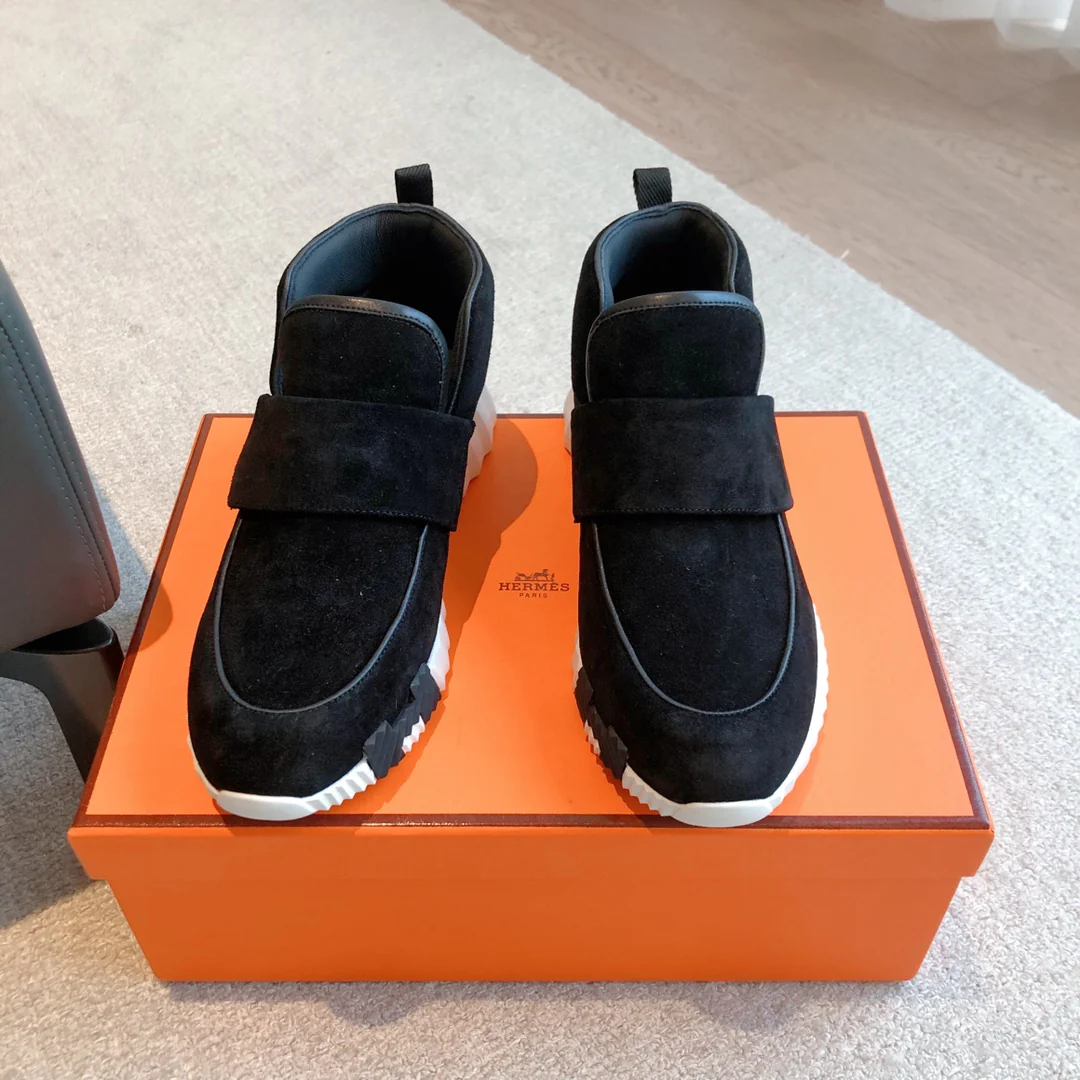 Новые кроссовки Hermes Giga 2023 года - унисекс - черные - 1