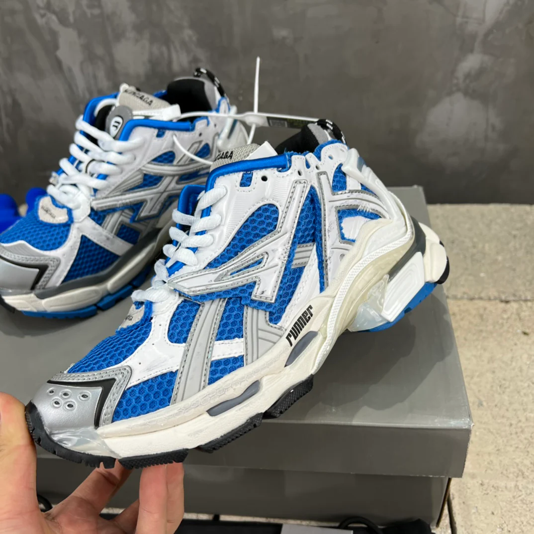 Кроссовки Balenciaga Runner - унисекс - синие
