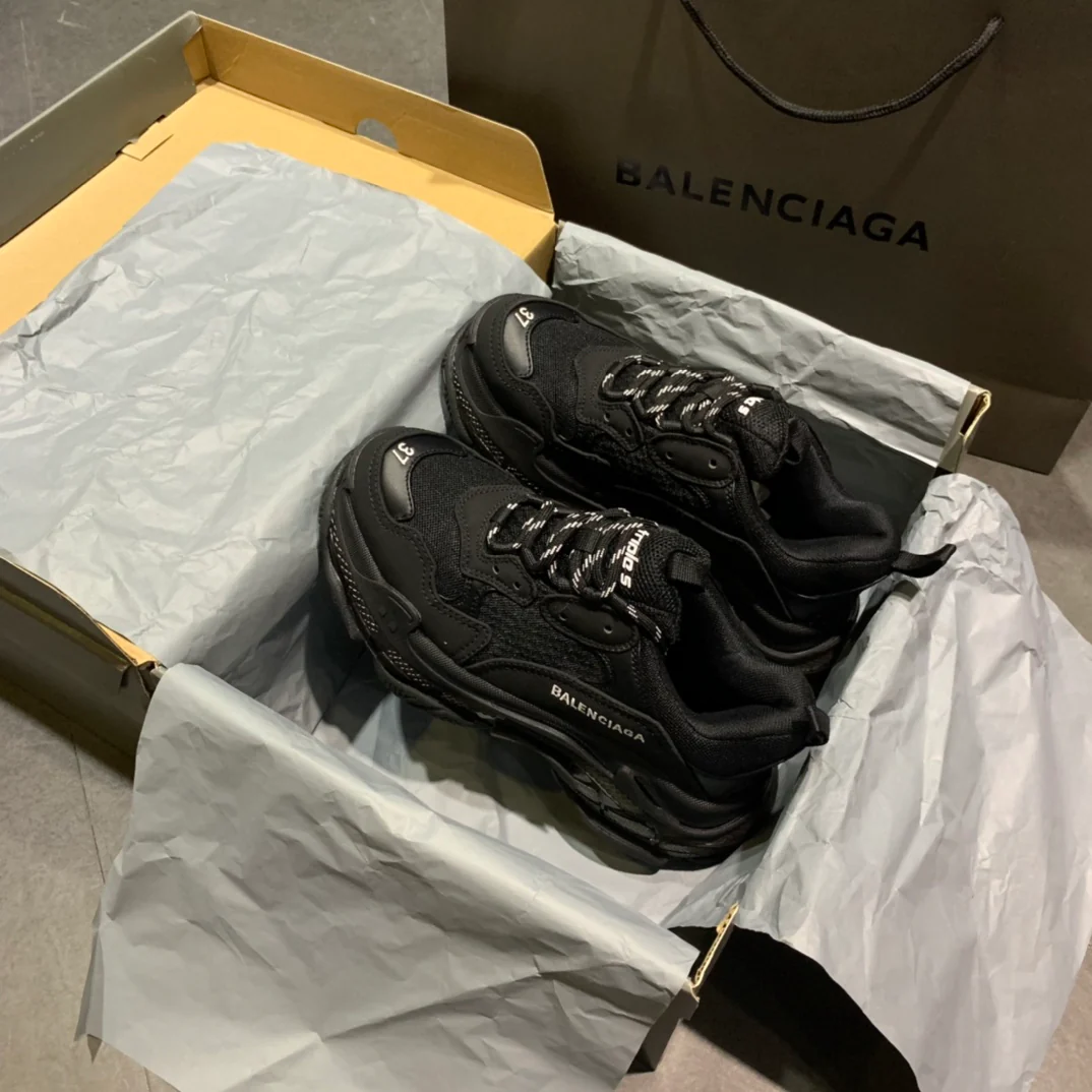 Li Shi - Папины кроссовки - Подошва с воздушной подушкой - Черные