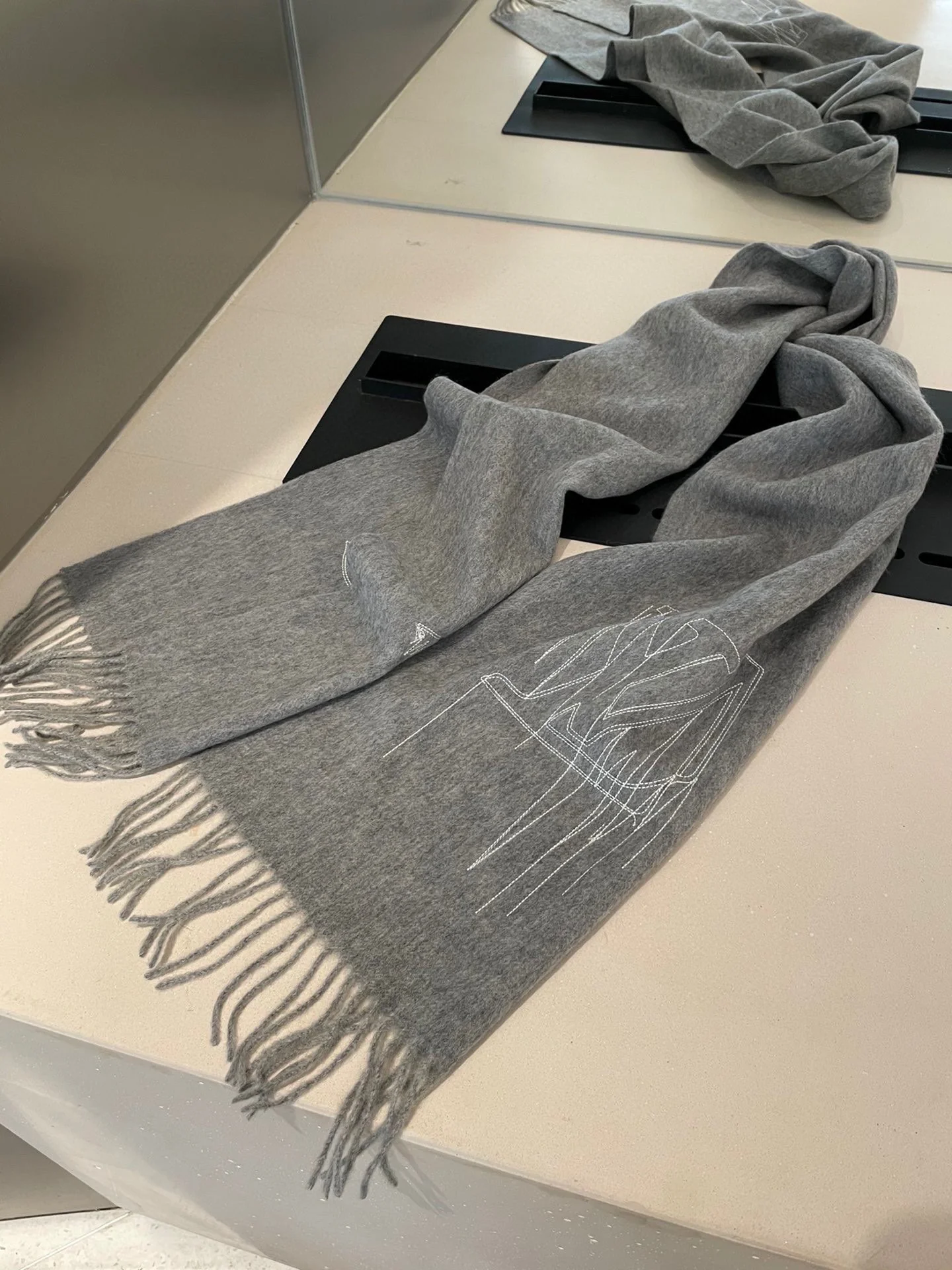 Кашемировый шарф LV - 30 см - 180 см - Унисекс