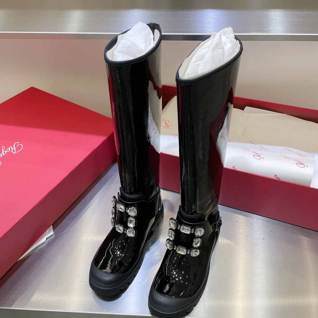 Лакированные ботинки RV для осени/зимы